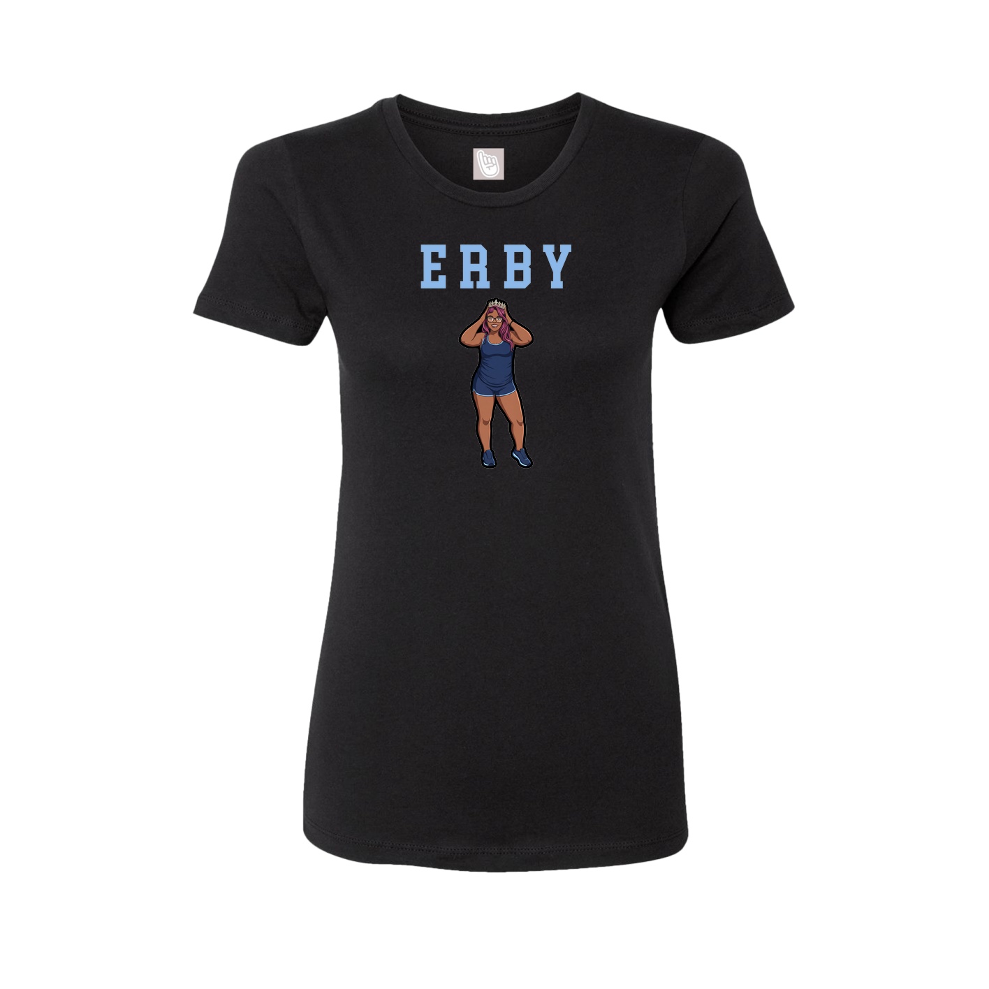 Fitted Women's Tee — Shirsey in Black