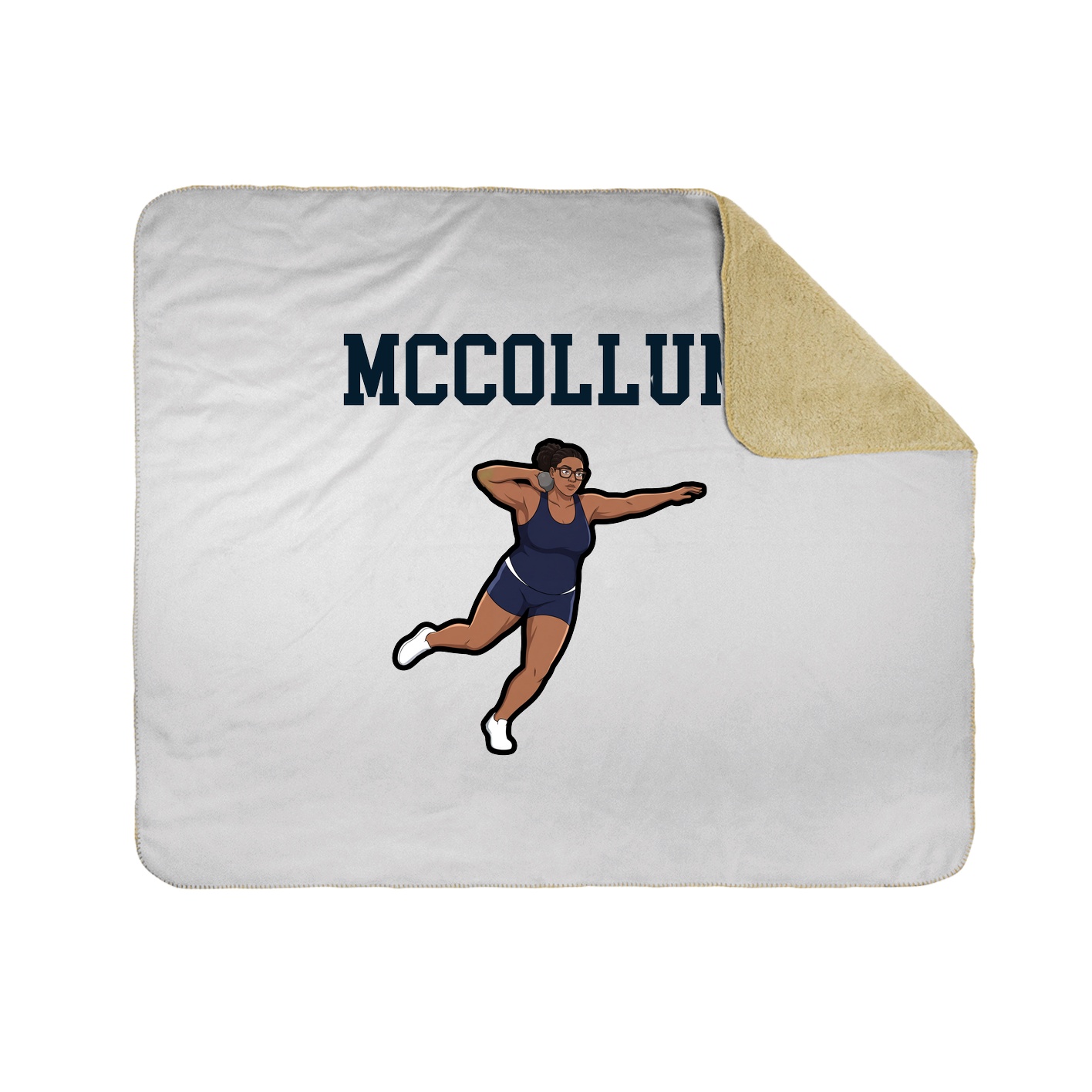 Throw Blanket — Shirsey in White