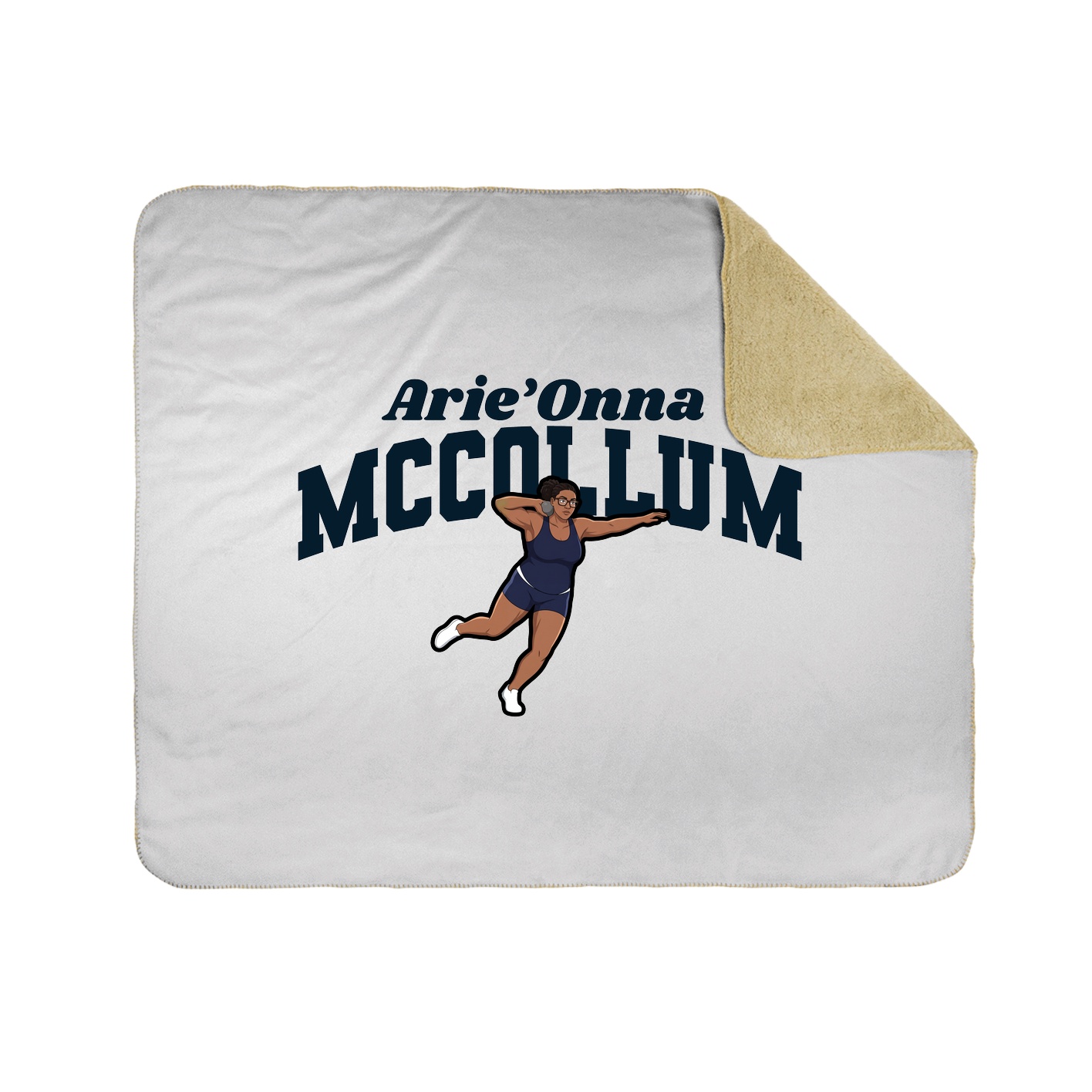 Throw Blanket — Signature Arch in White