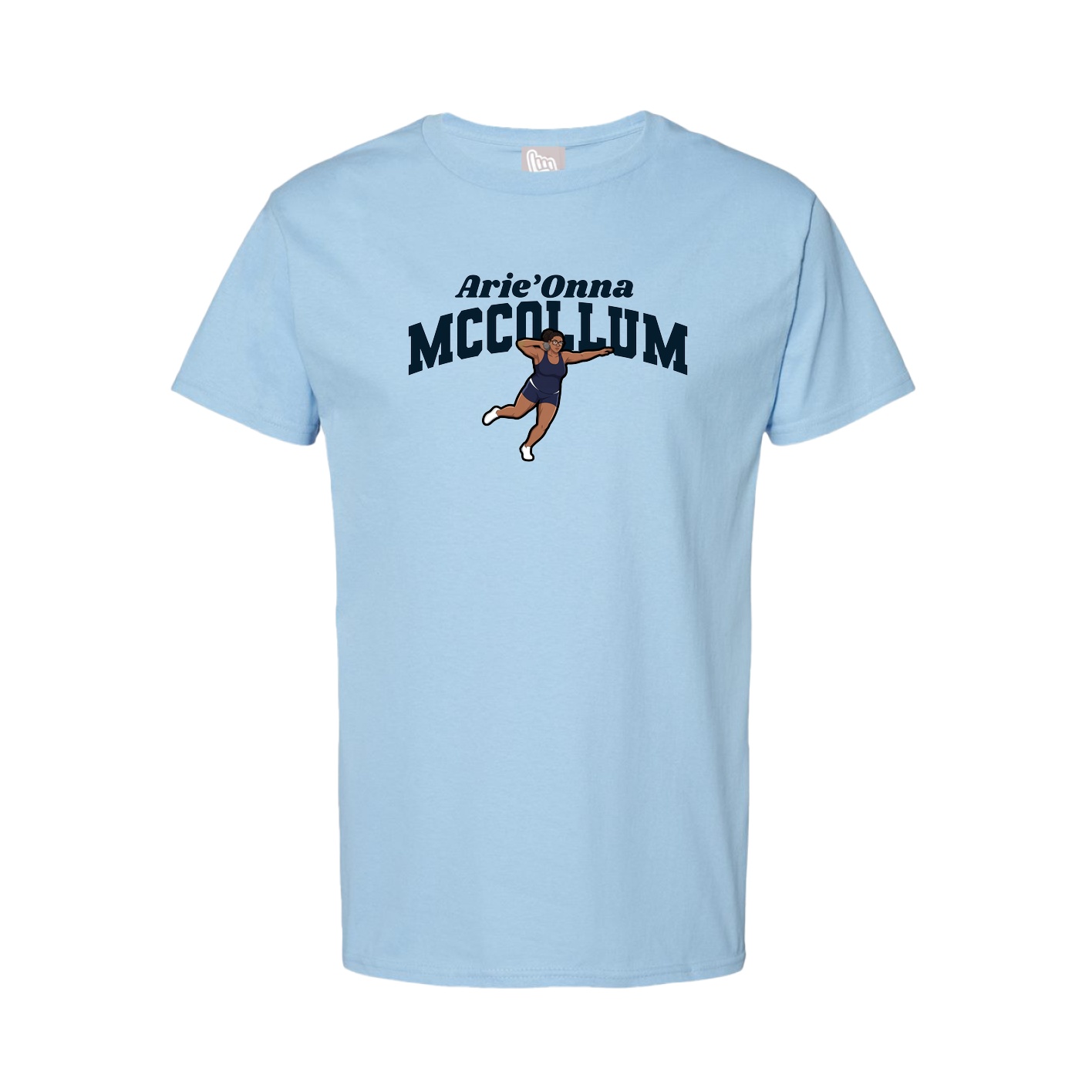 Youth Tee — Signature Arch in Light Blue