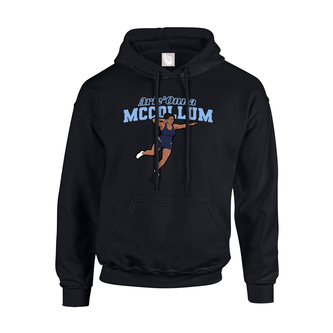 Hoodie — Name Arch in Black