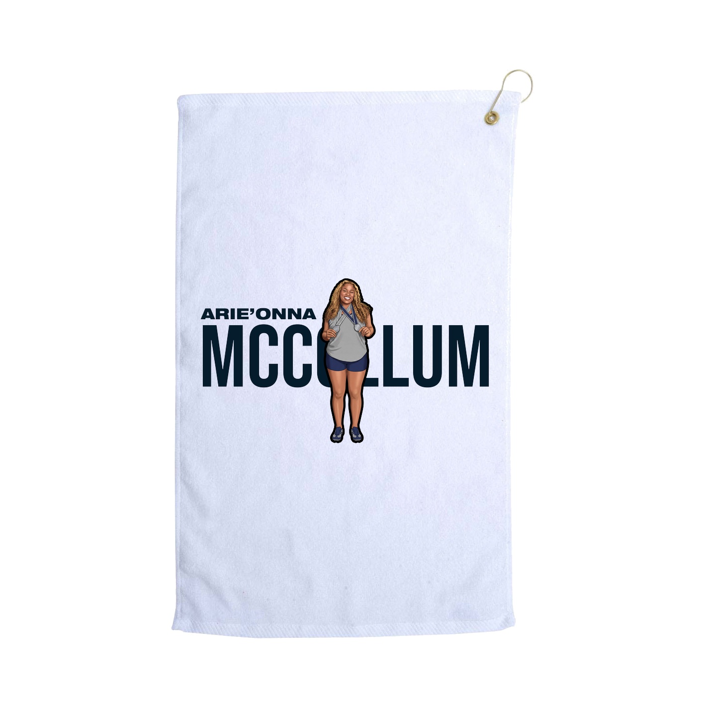Golf Towel — Player Name in White