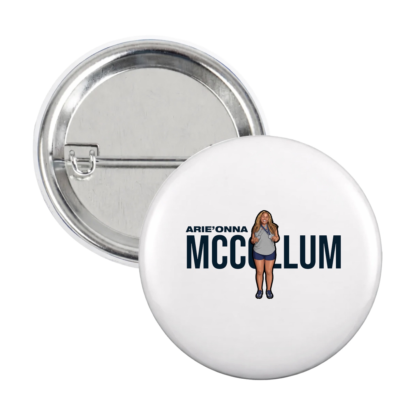 Game Day Button — Player Name in White