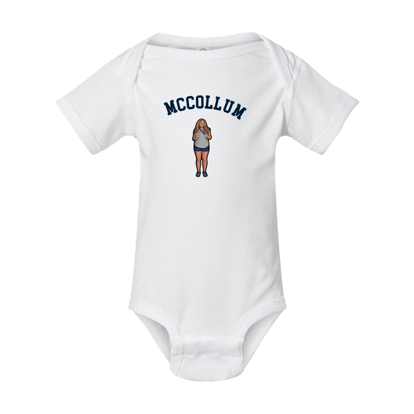 Baby Onesie — Shirsey Arch in White