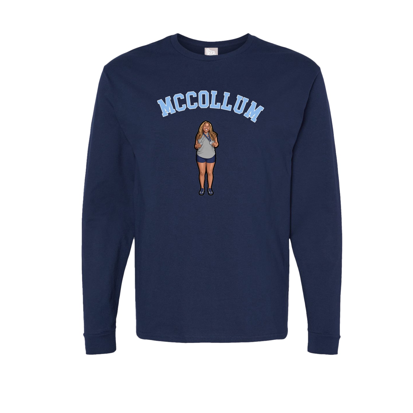 Long Sleeve Tee — Shirsey Arch in Navy