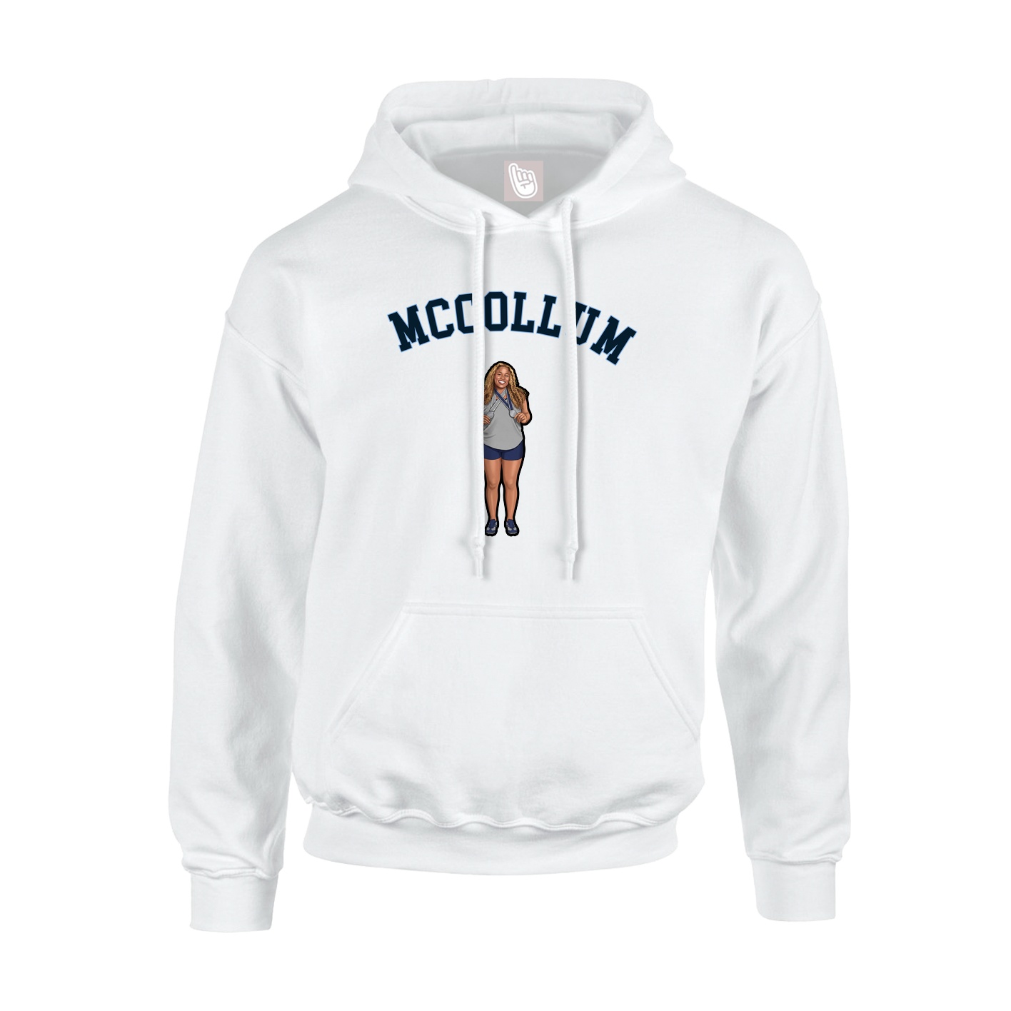 Youth Hoodie — Shirsey Arch in White