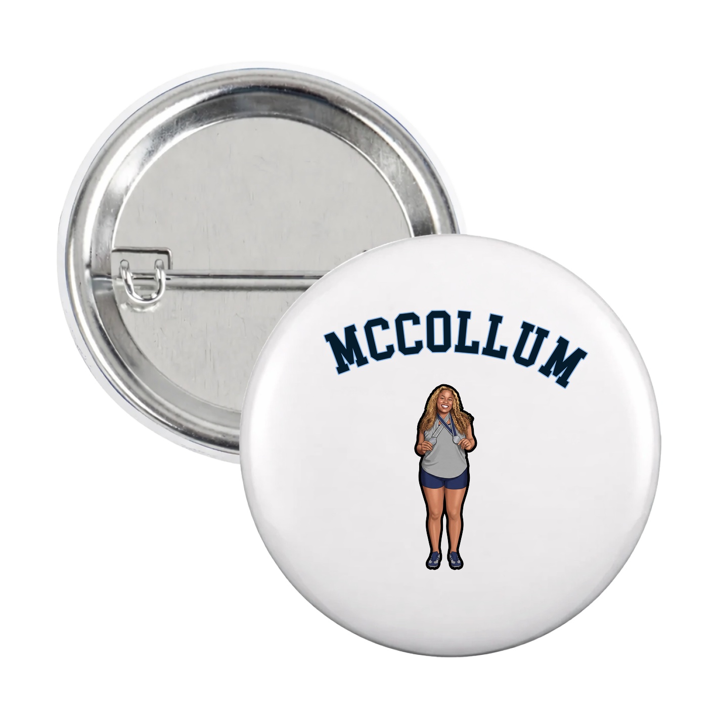Game Day Button — Shirsey Arch in White