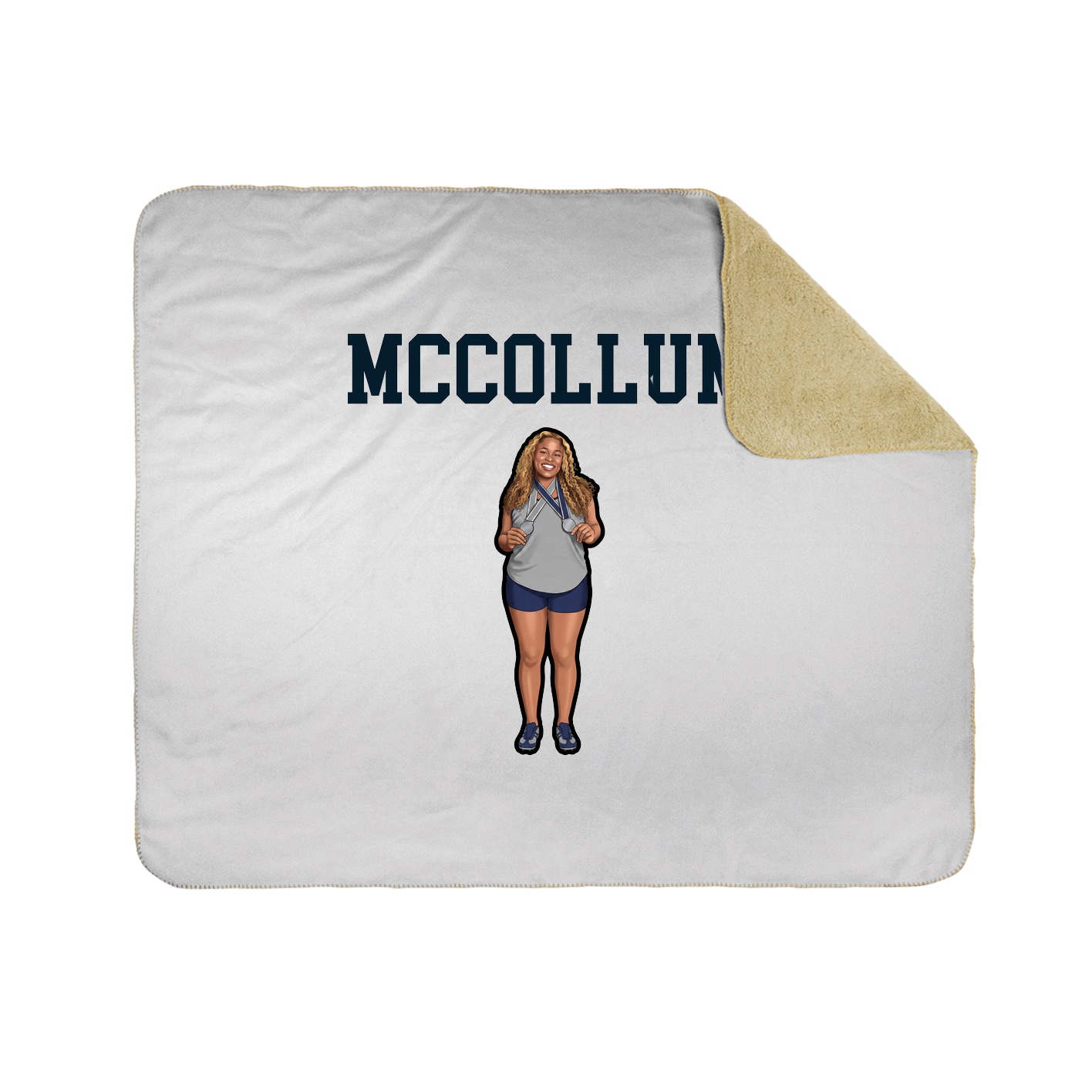 Throw Blanket — Shirsey in White