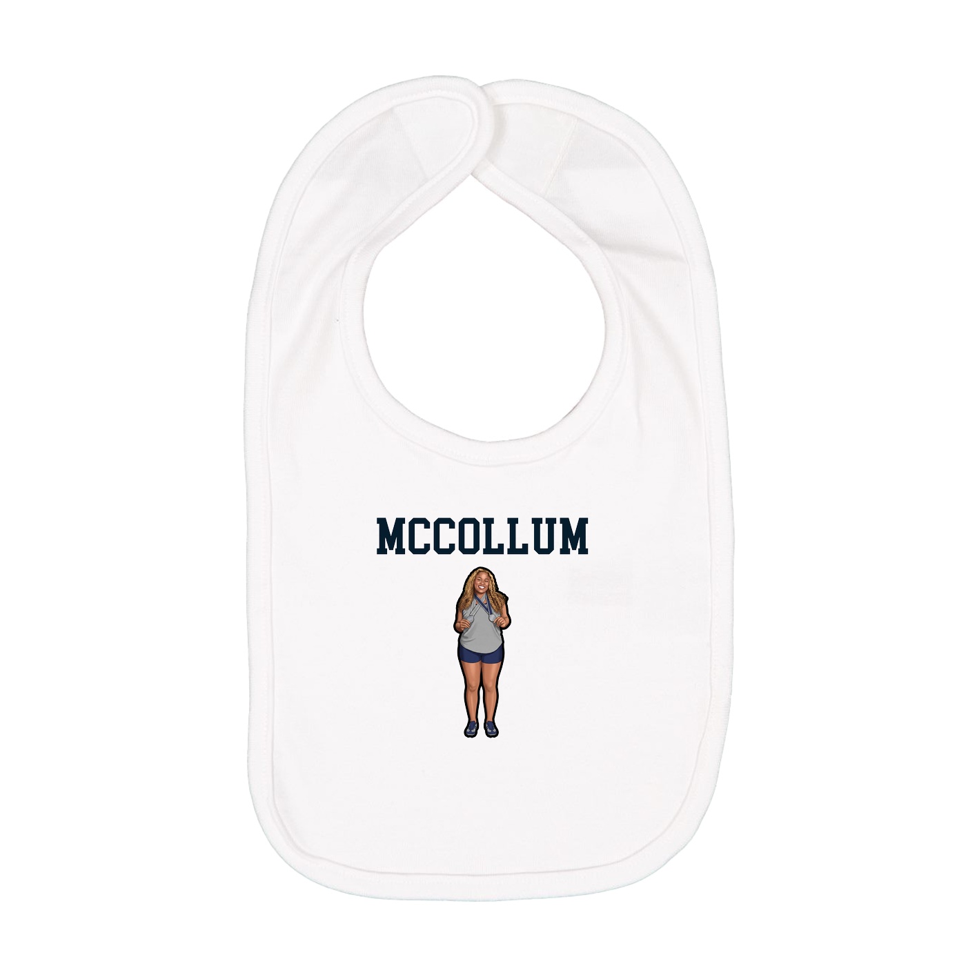 Infant Bib — Shirsey in White
