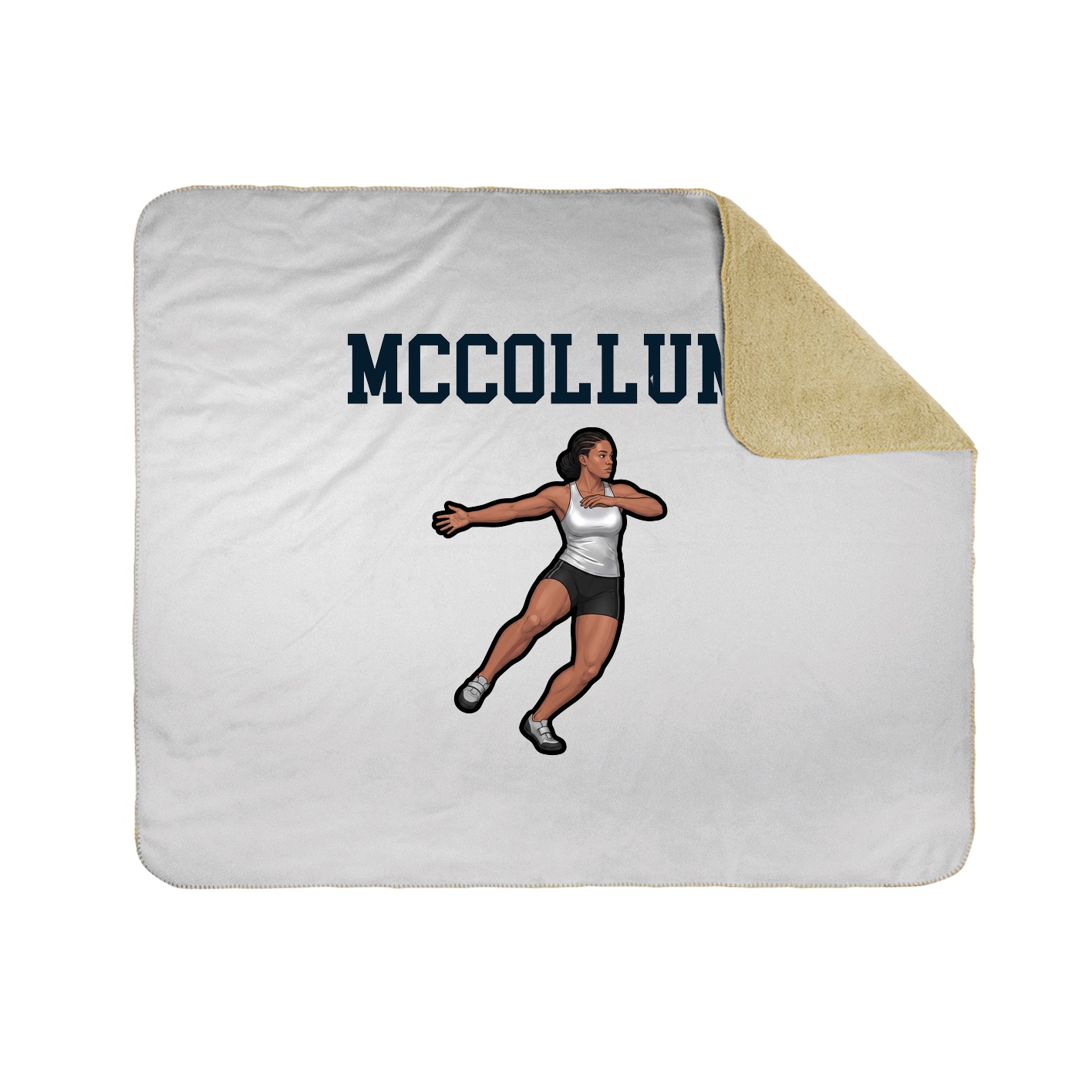 Throw Blanket — Shirsey in White