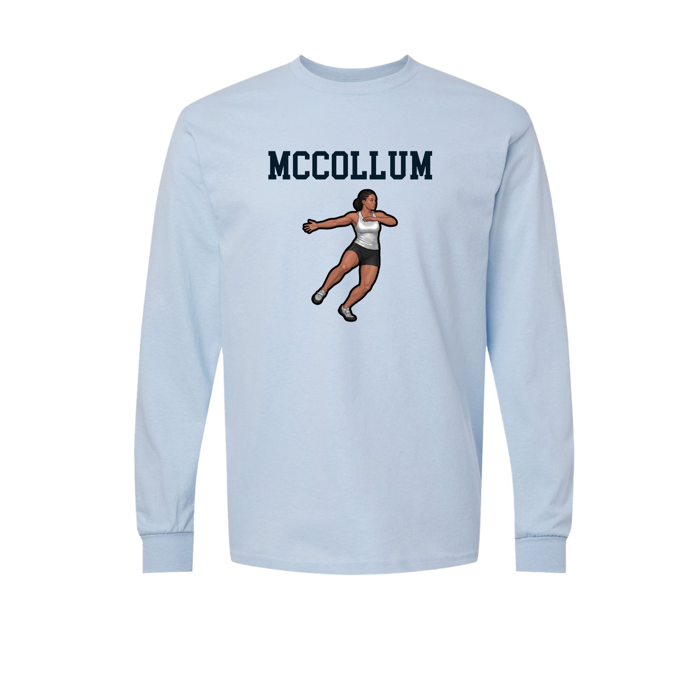 Long Sleeve Tee — Shirsey in Light Blue