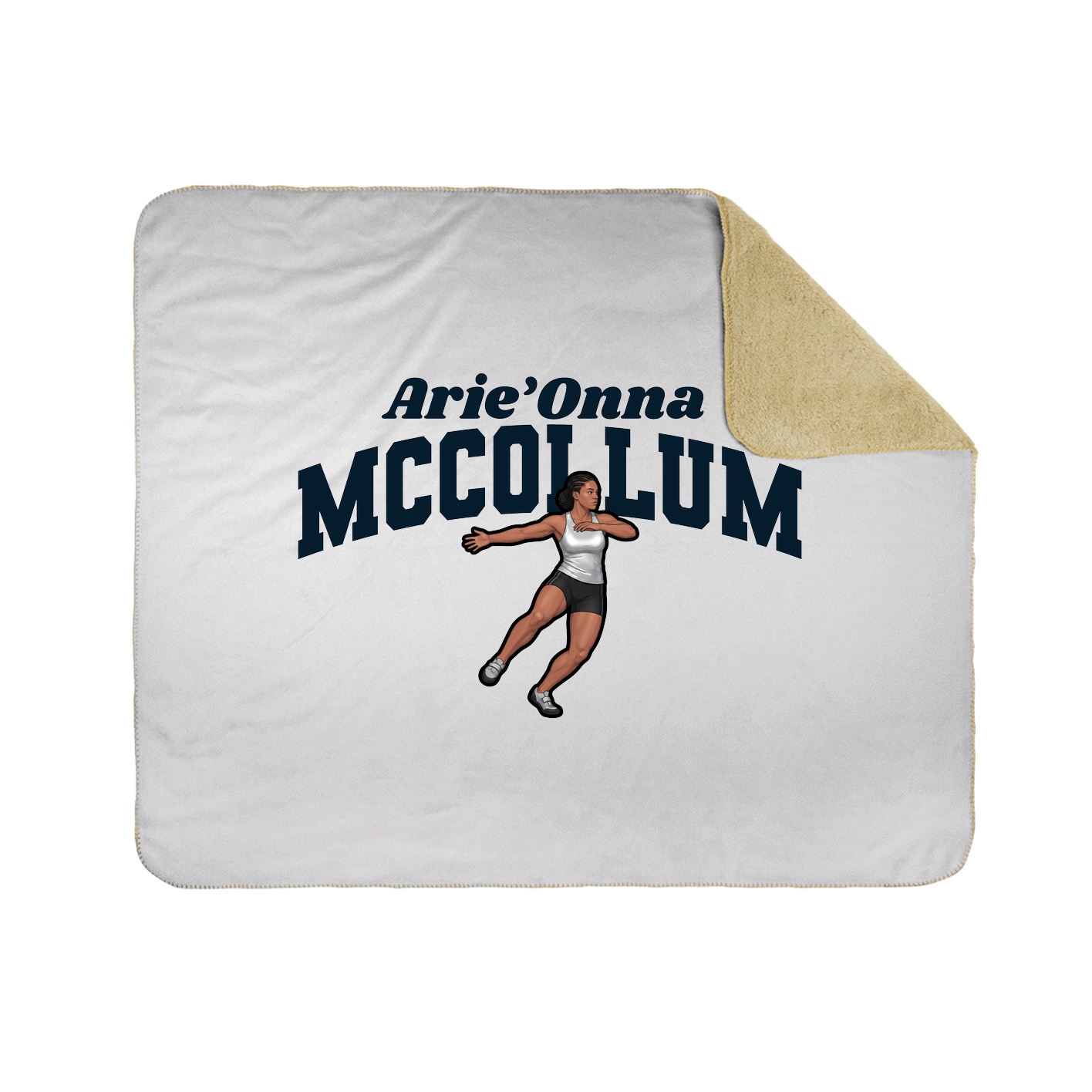 Throw Blanket — Signature Arch in White