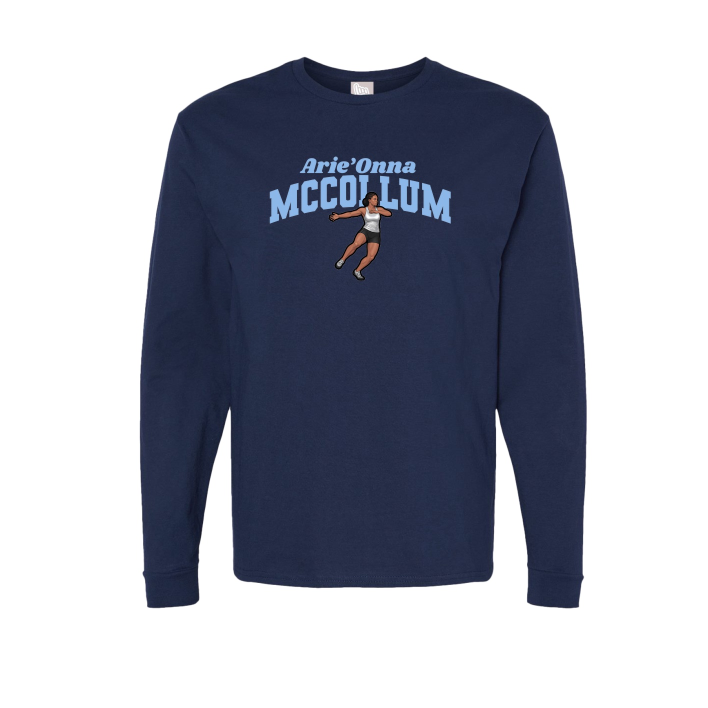Long Sleeve Tee — Signature Arch in Navy