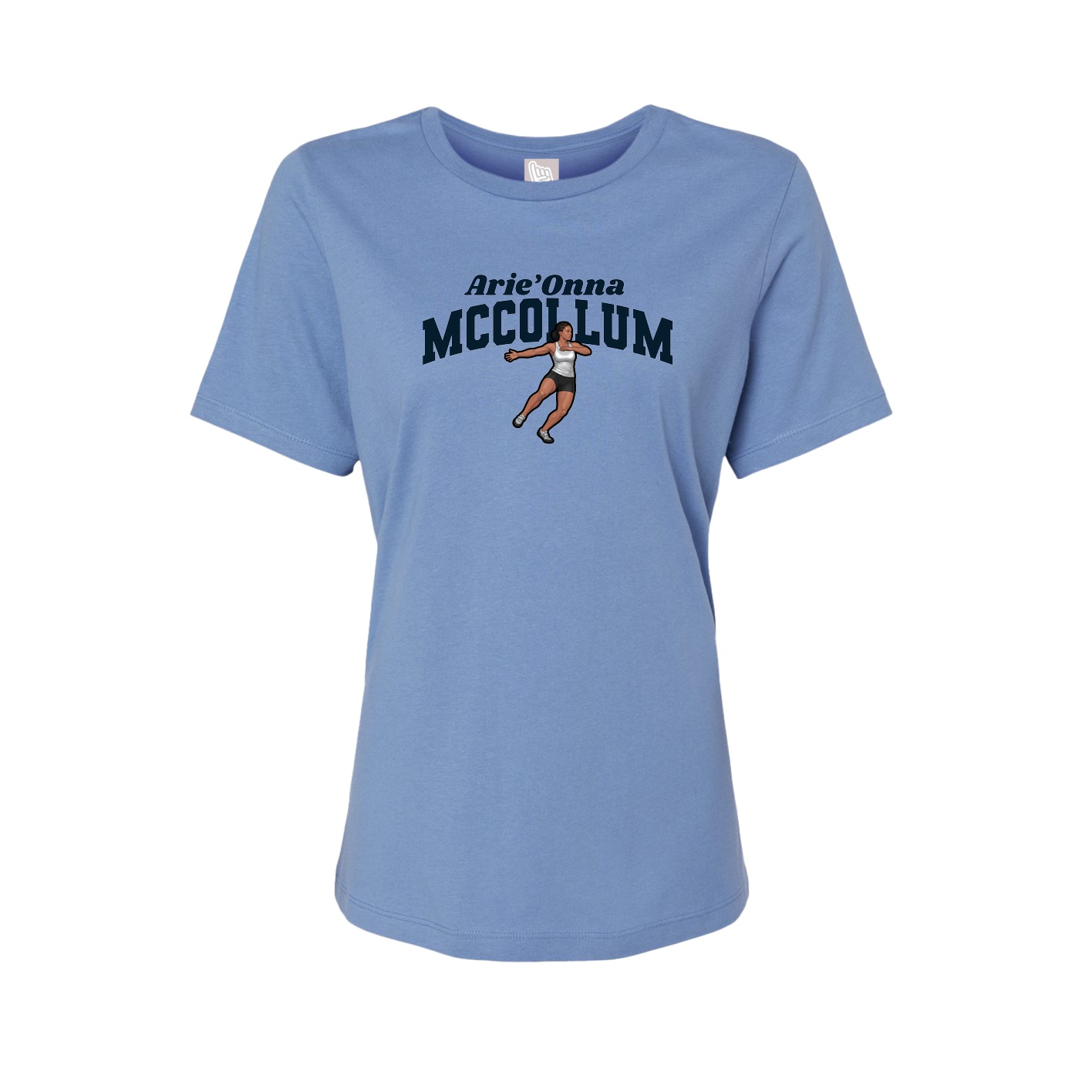 Womens Tee — Signature Arch in Powder Blue