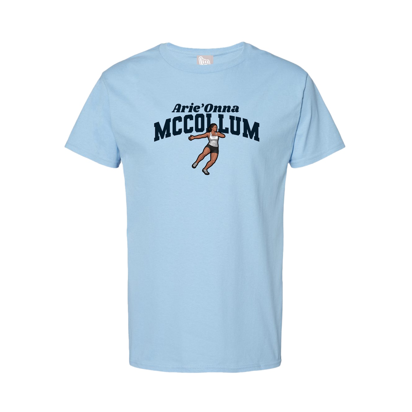 Youth Tee — Signature Arch in Light Blue