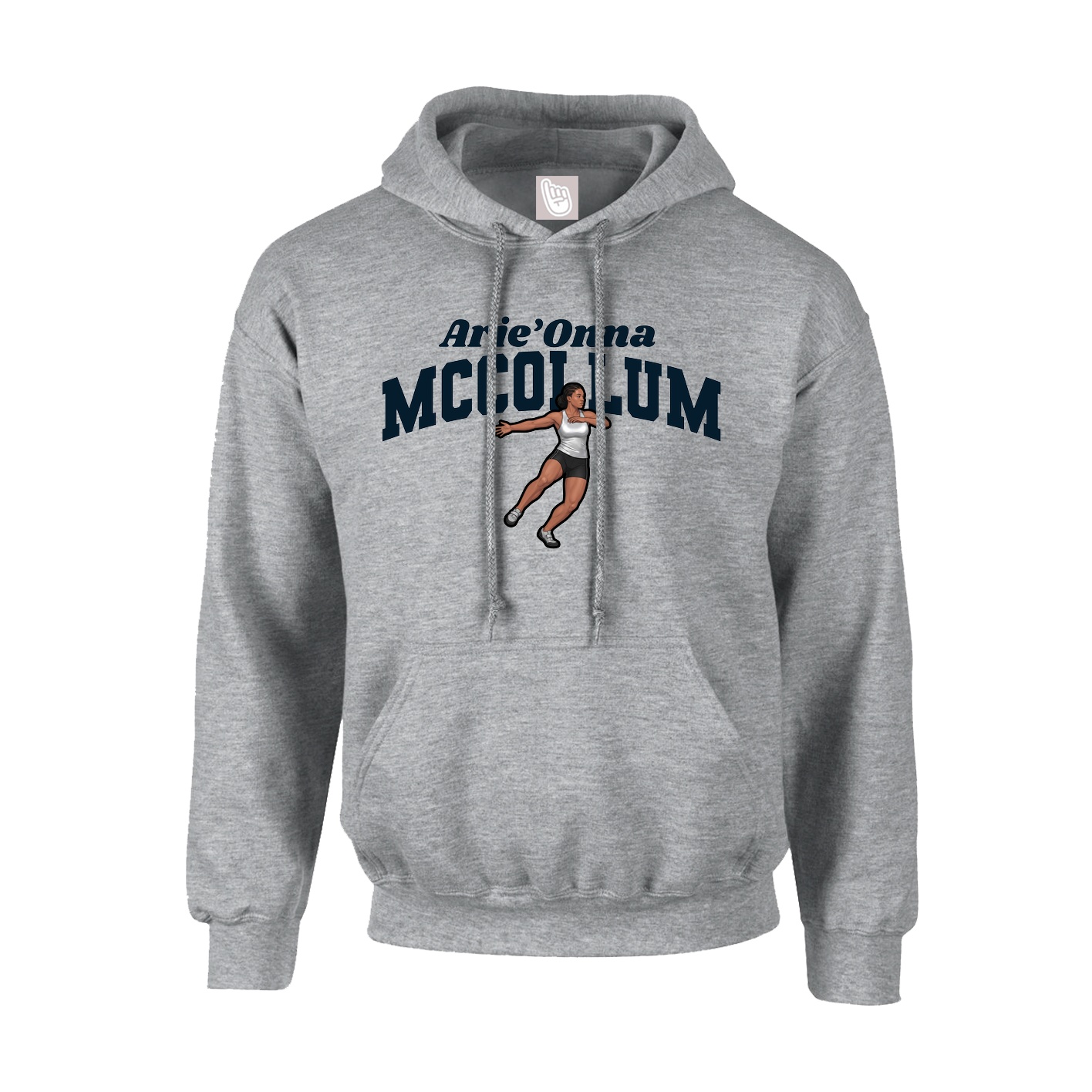 Hoodie — Signature Arch in Grey