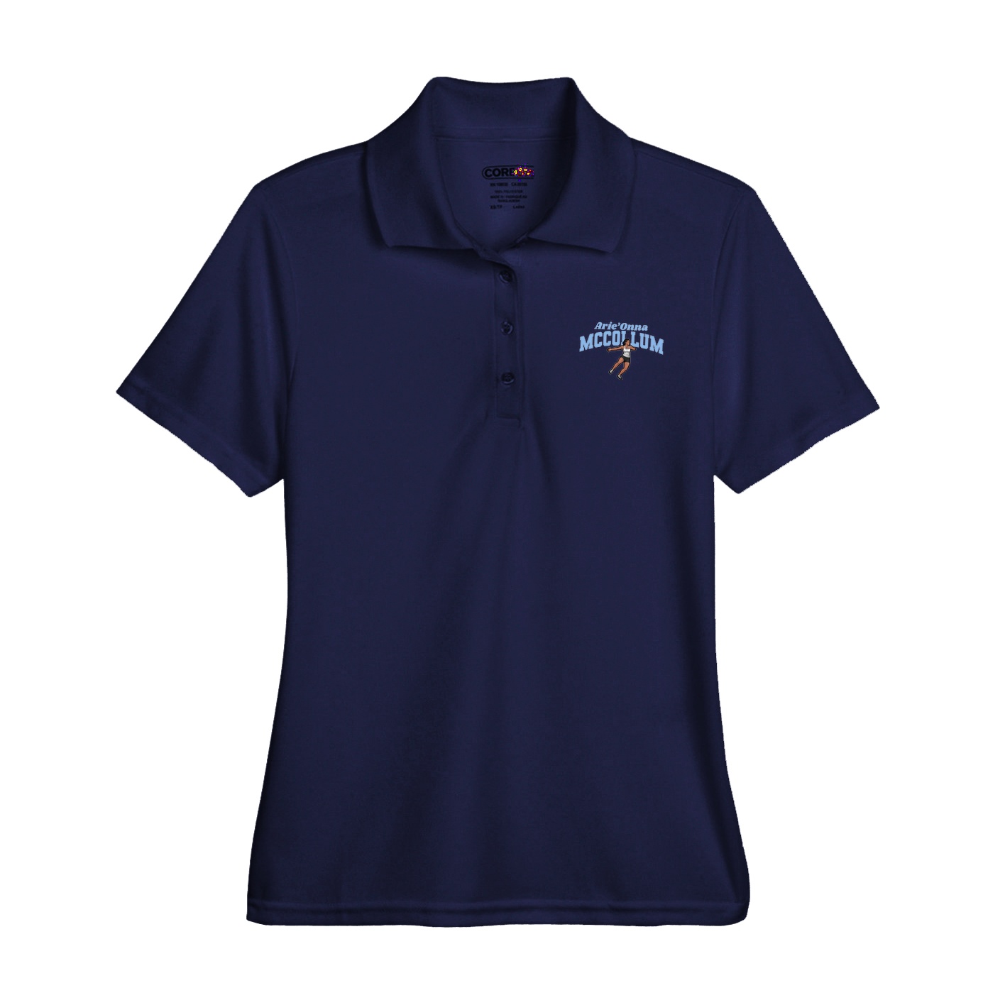 Womens Performance Polo — Signature Arch in Navy