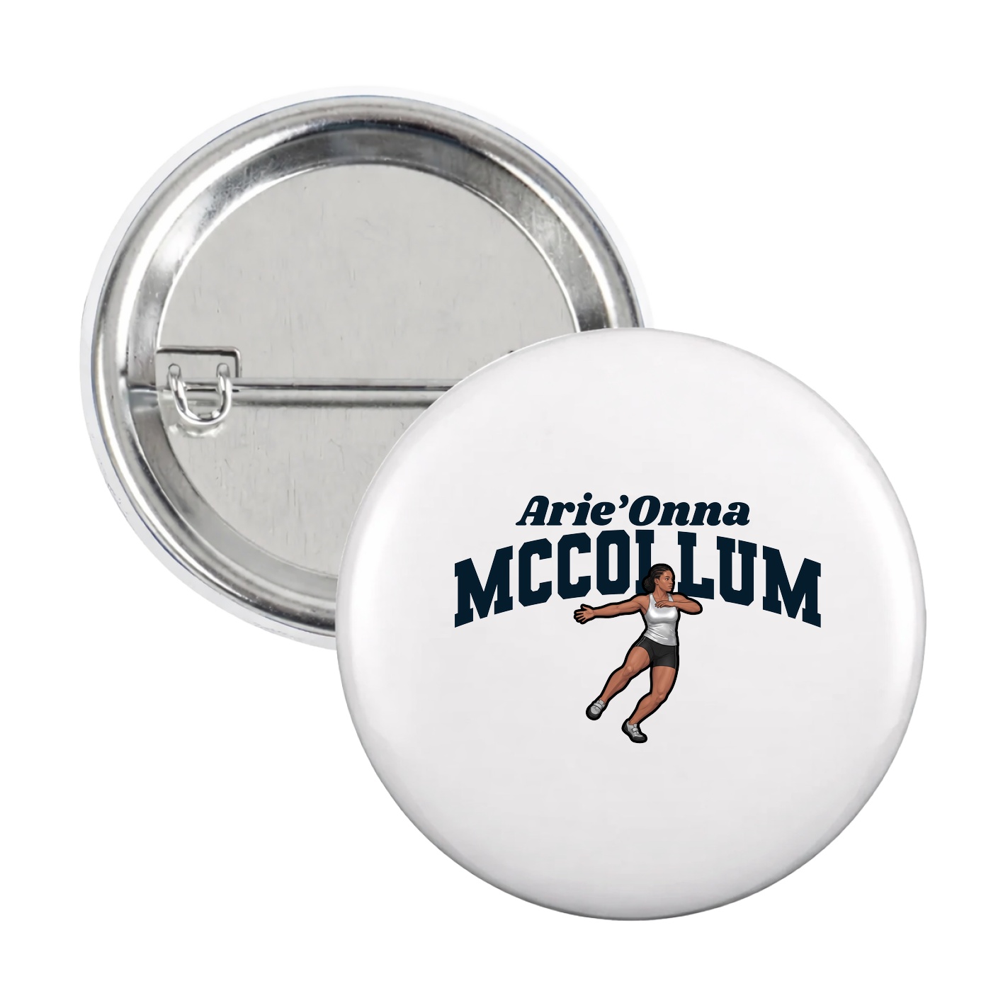 Game Day Button — Signature Arch in White