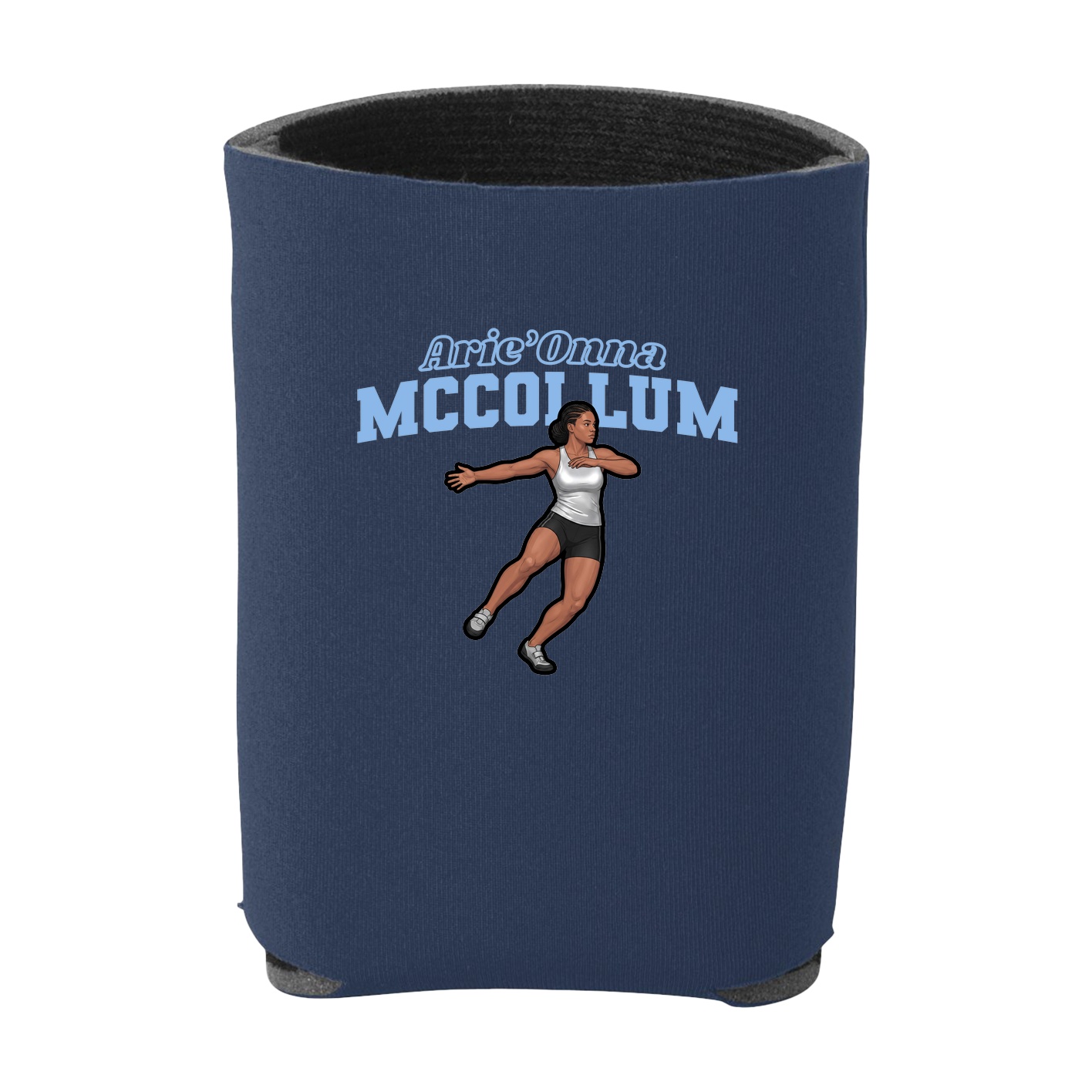 Can Holder — Name Arch in Navy