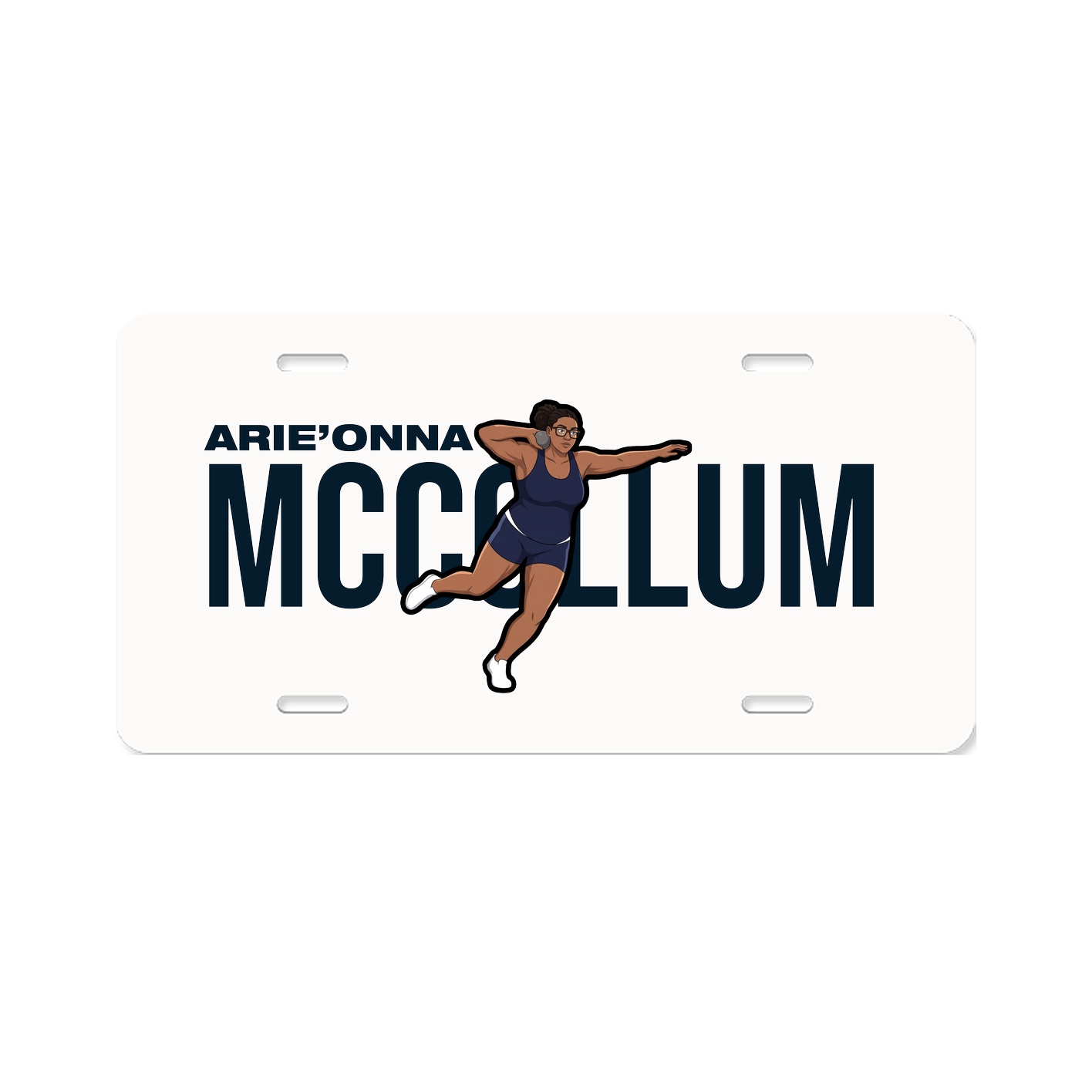 License Plate — Player Name in Classic