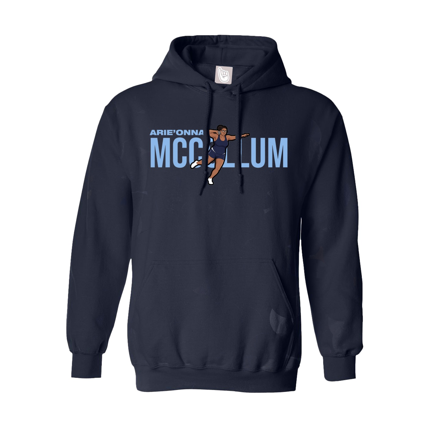 Hoodie — Player Name in Navy