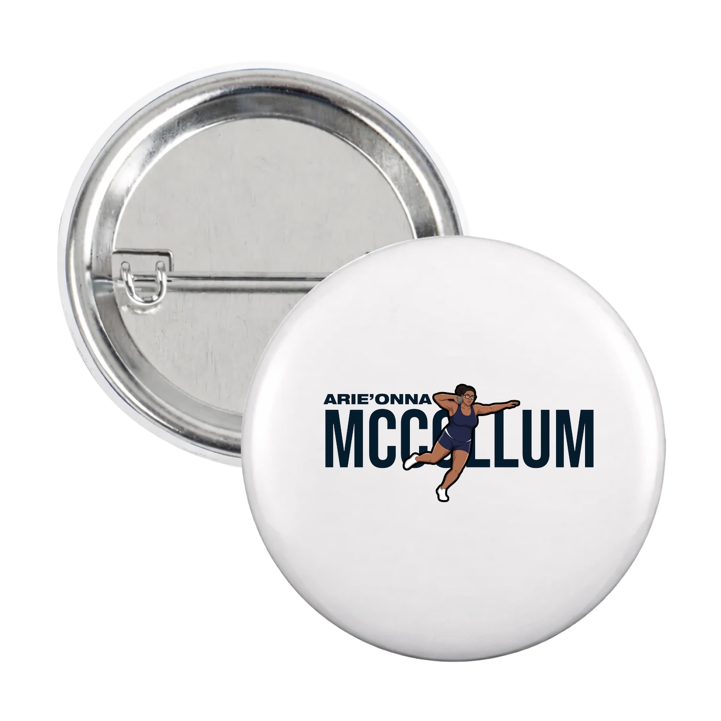 Game Day Button — Player Name in White