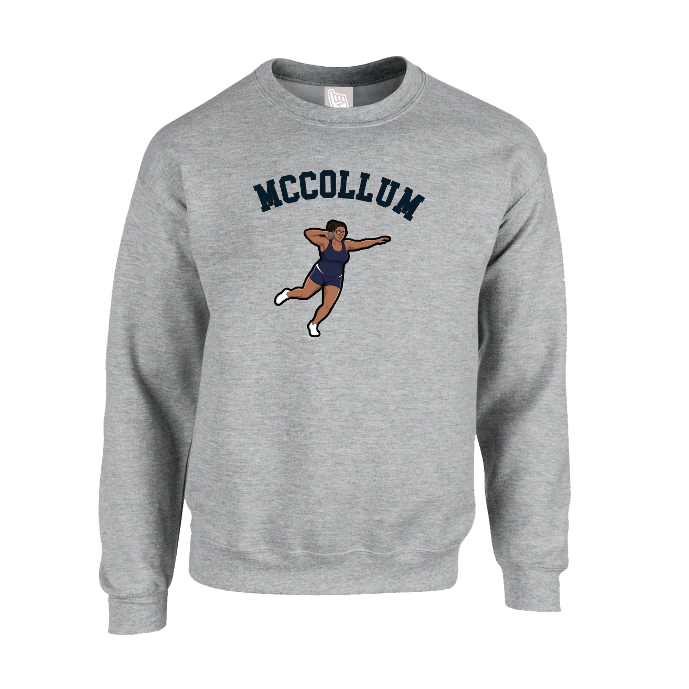 Fleece Crew — Shirsey Arch in Grey