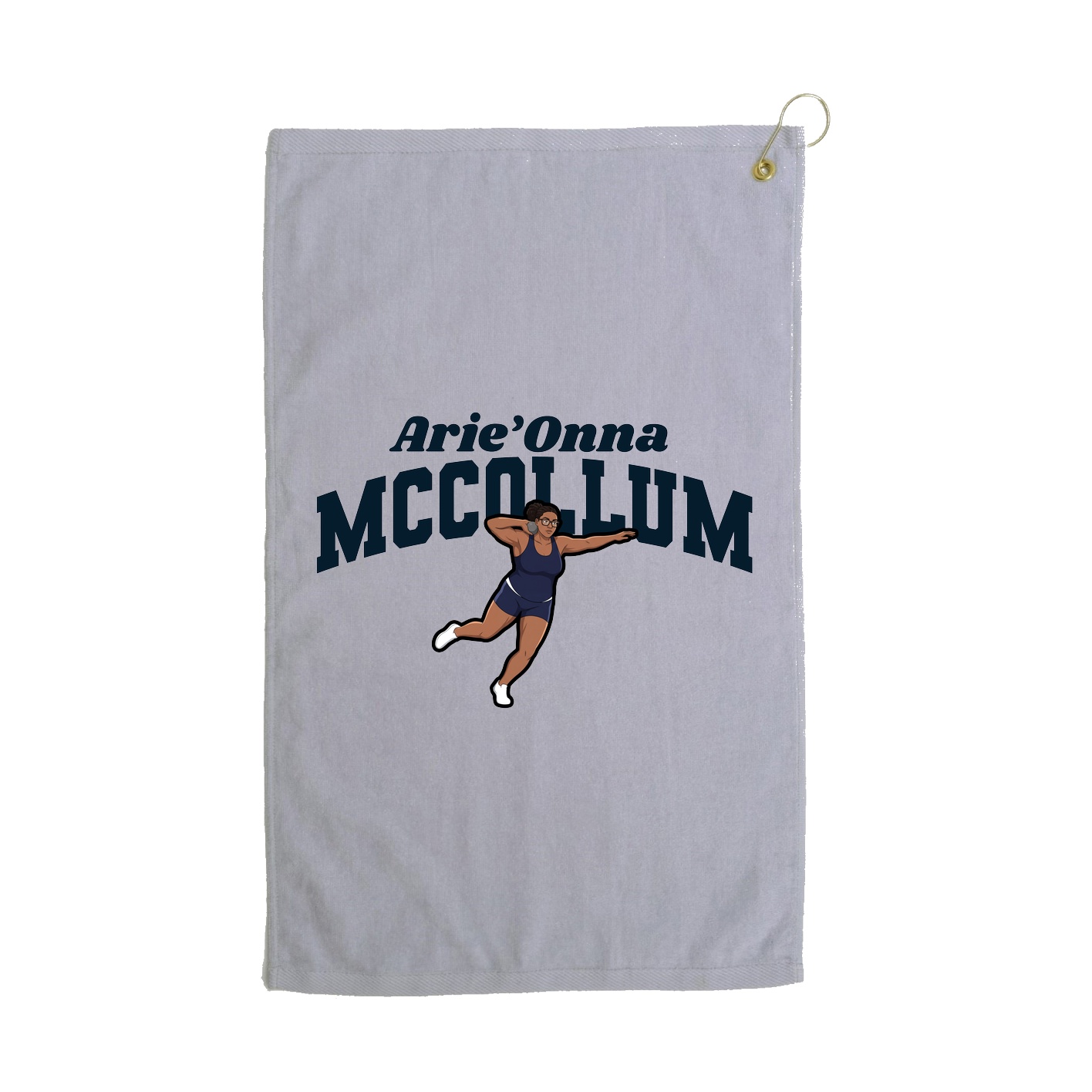 Golf Towel — Signature Arch in Grey
