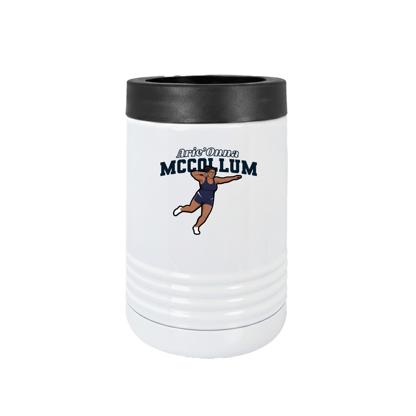 Beverage Holder — Name Arch in White