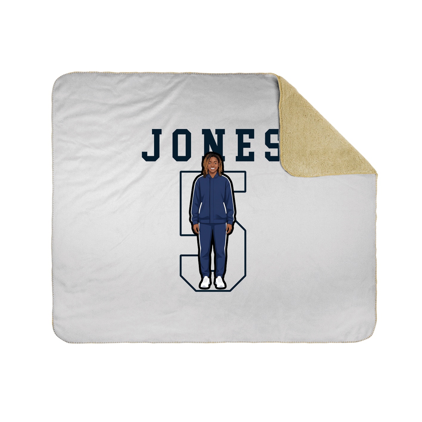 Throw Blanket — Shirsey in White