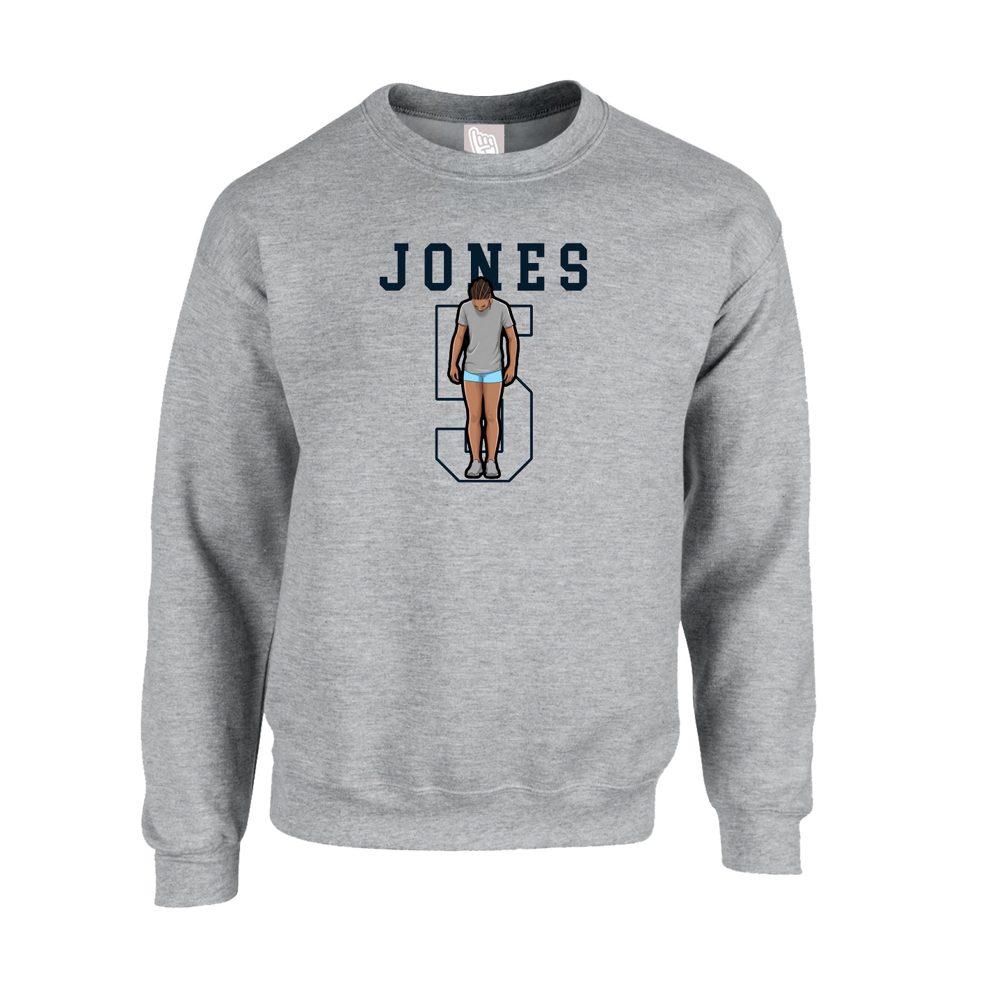 Fleece Crew — Shirsey in Grey