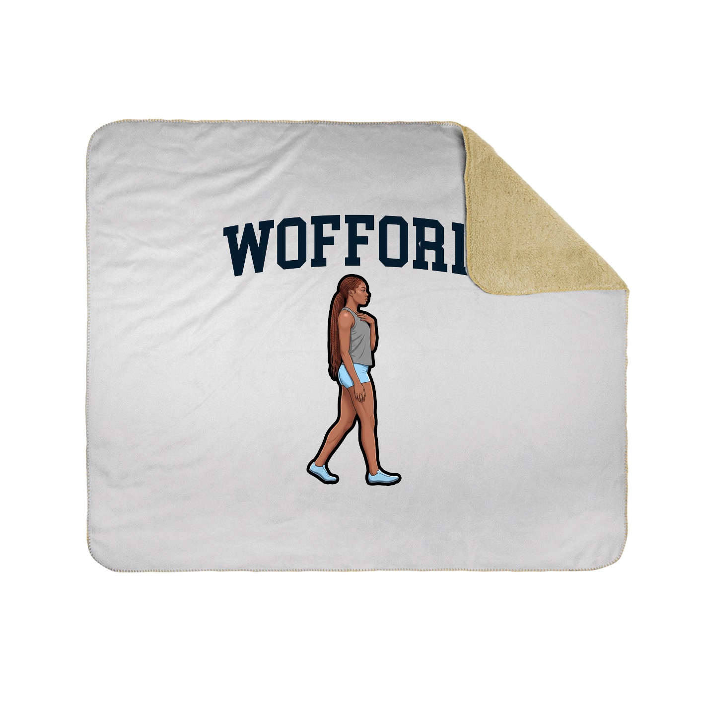 Throw Blanket — Shirsey in White