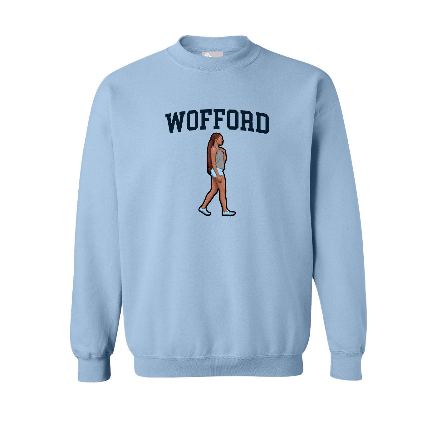 Fleece Crew — Shirsey in Light Blue