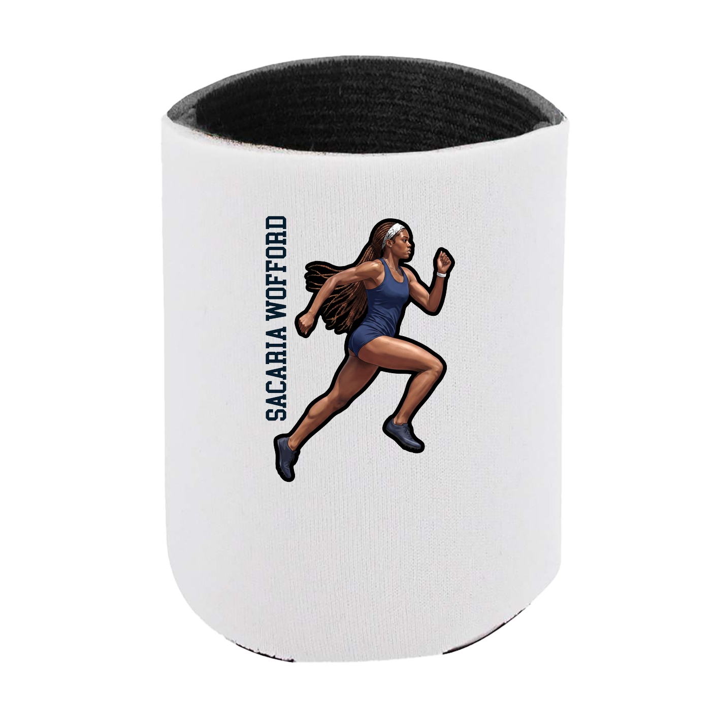 Can Holder — Name Vertical in White