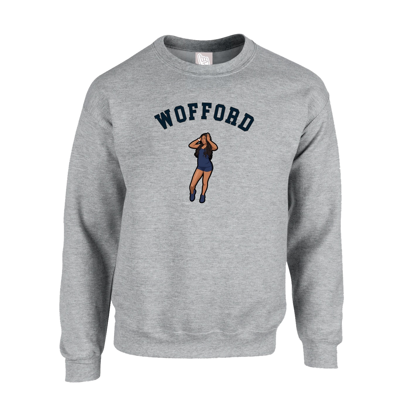 Fleece Crew — Shirsey Arch in Grey