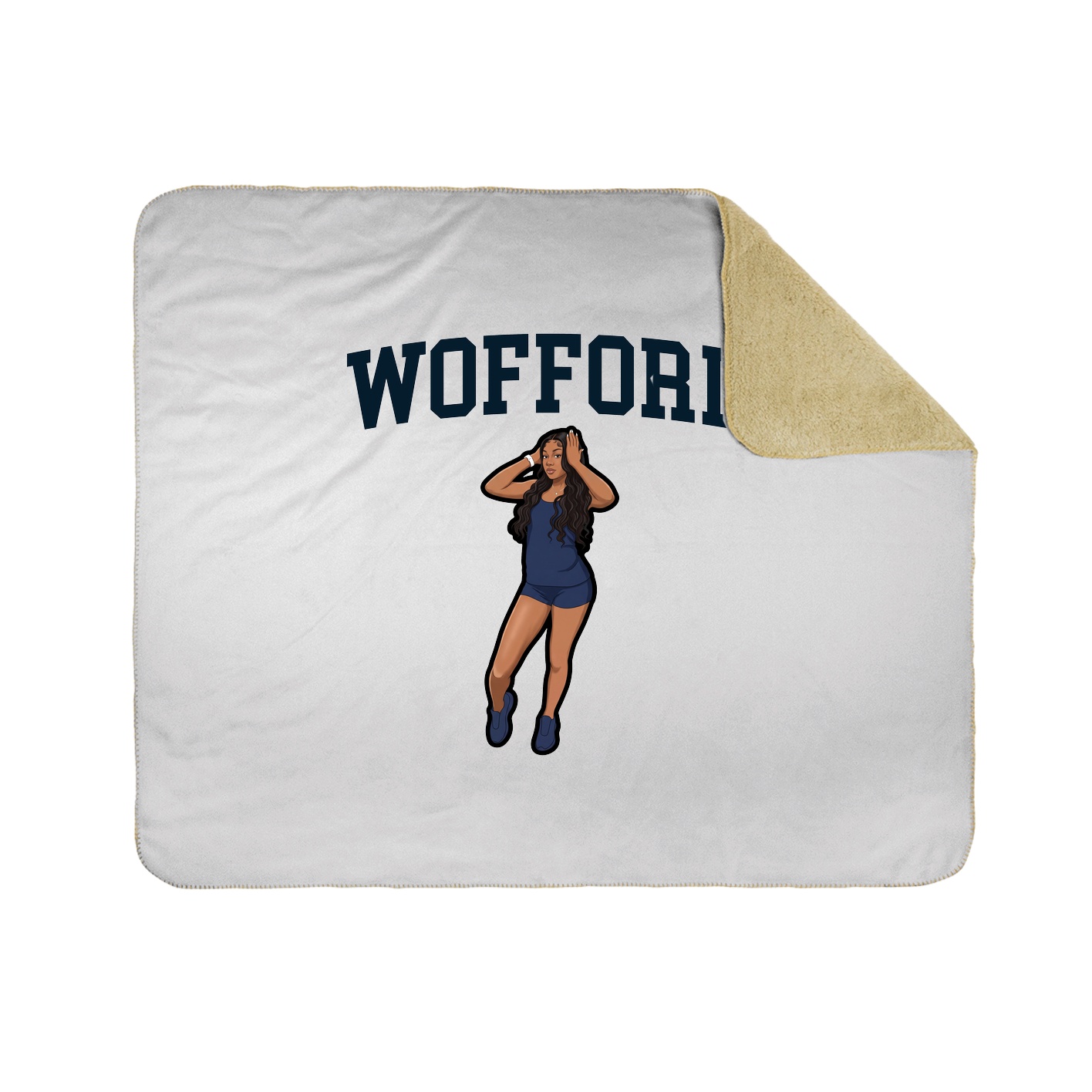 Throw Blanket — Shirsey in White