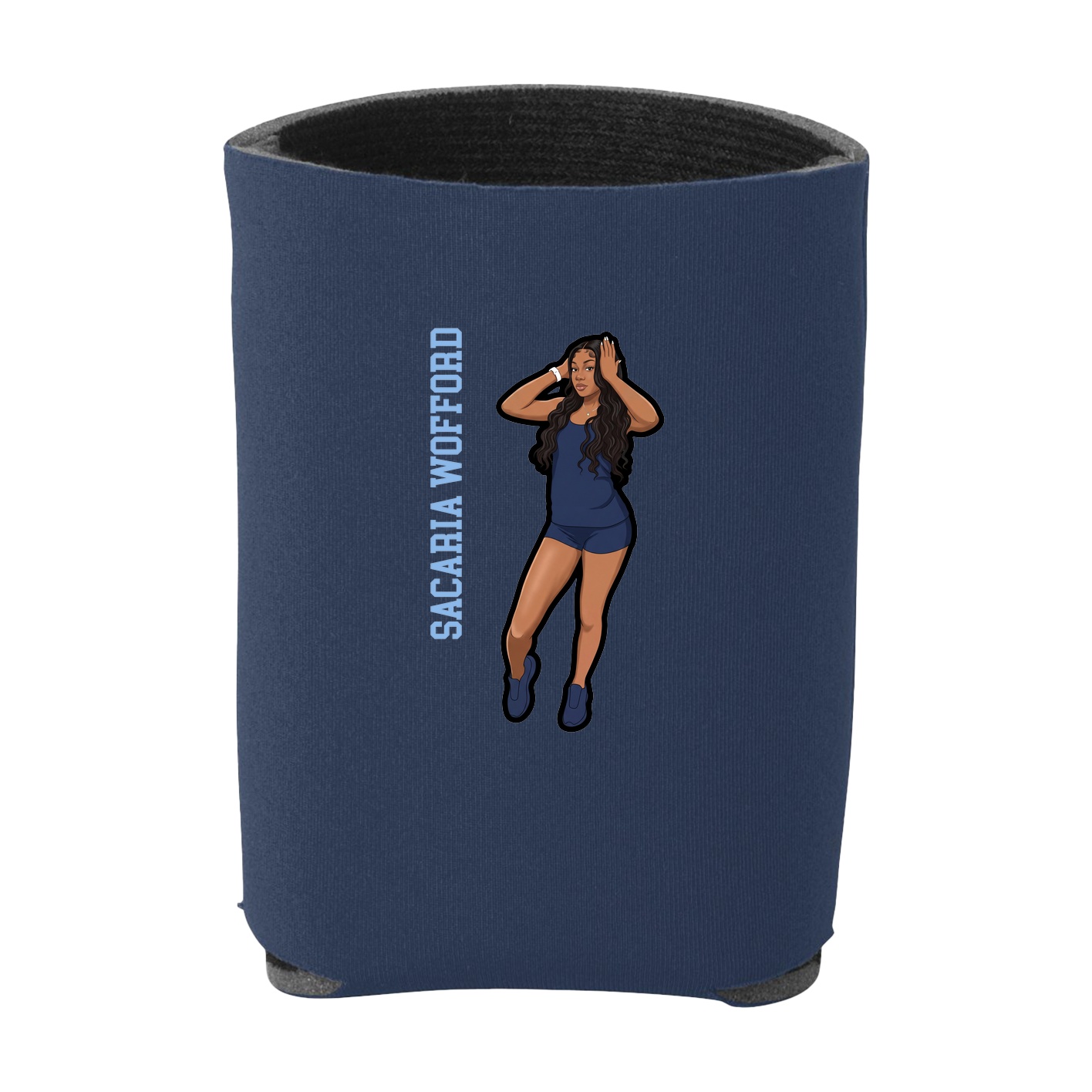 Can Holder — Name Vertical in Navy