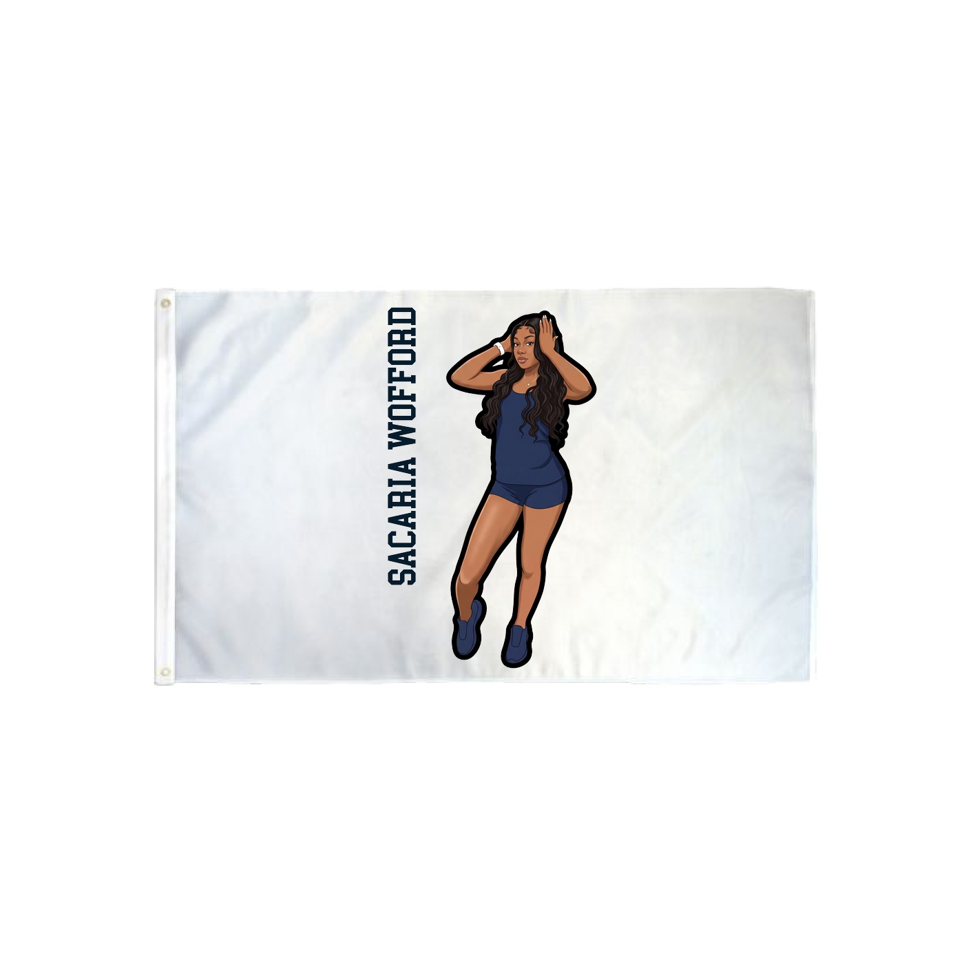 3x5 Flag — Name Vertical in Classic