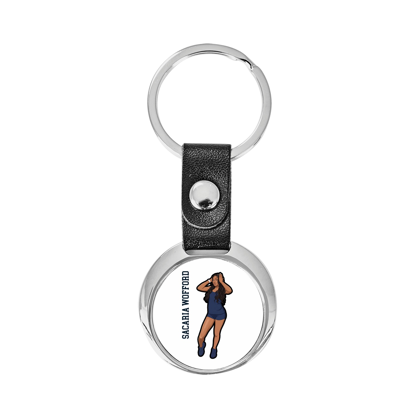 Key Chain — Name Vertical in Classic