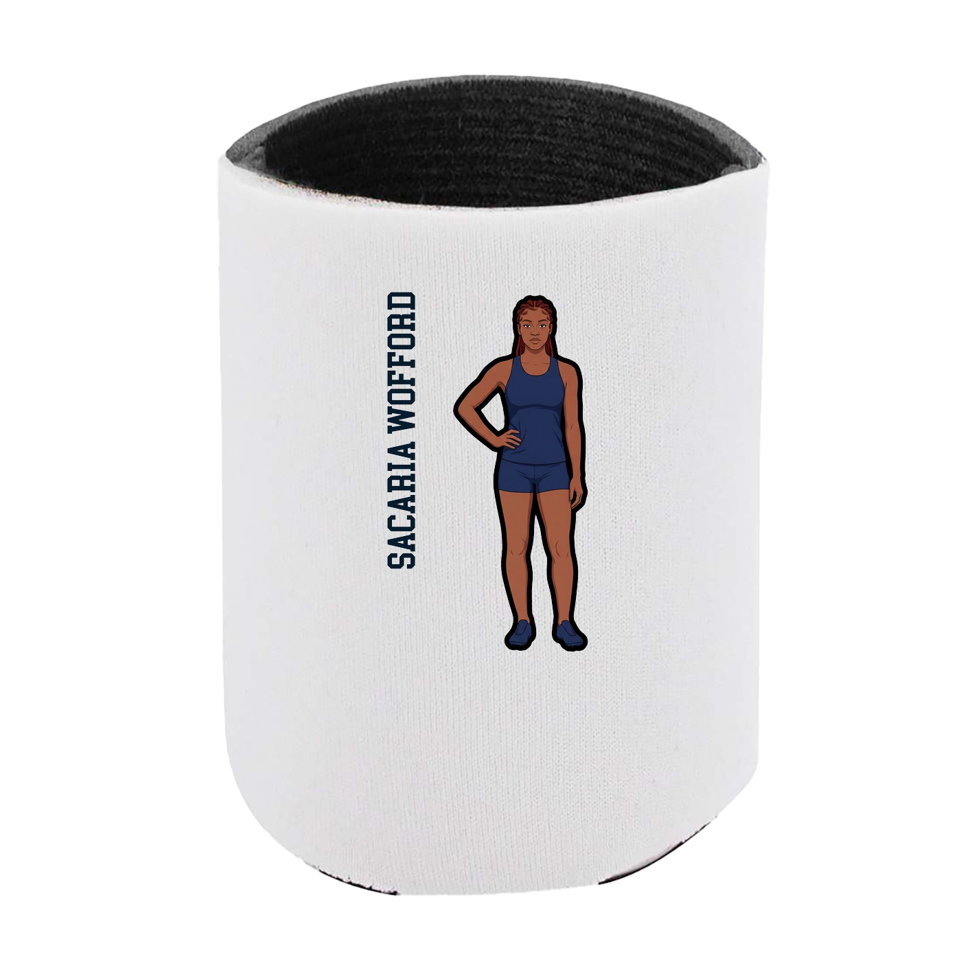 Can Holder — Name Vertical in White