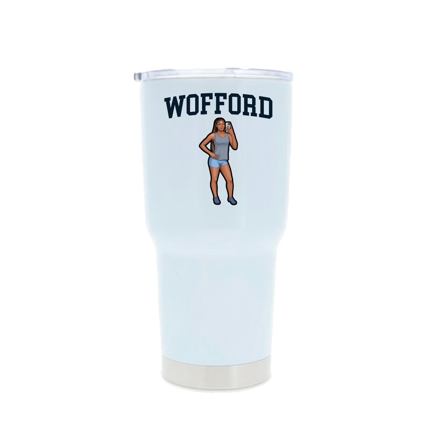 30oz Stainless Steel Tumbler — Shirsey in White