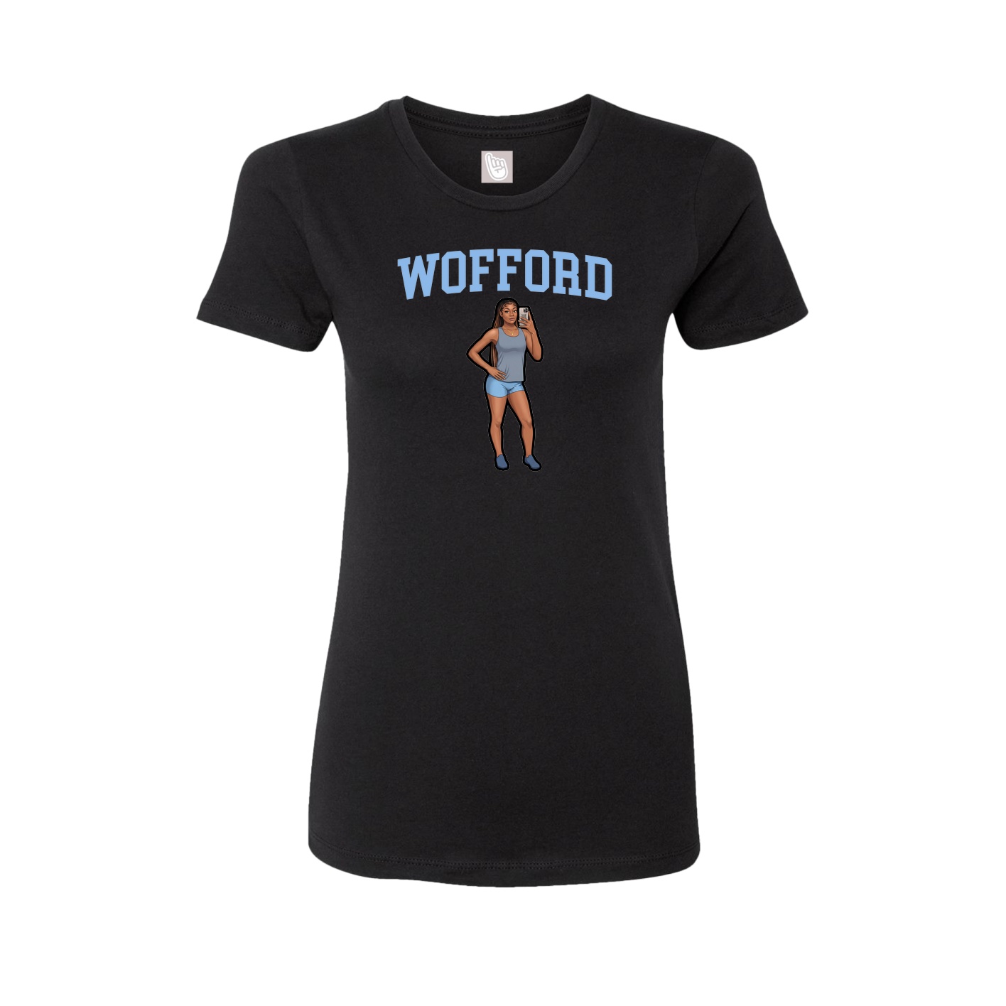 Fitted Women's Tee — Shirsey in Black