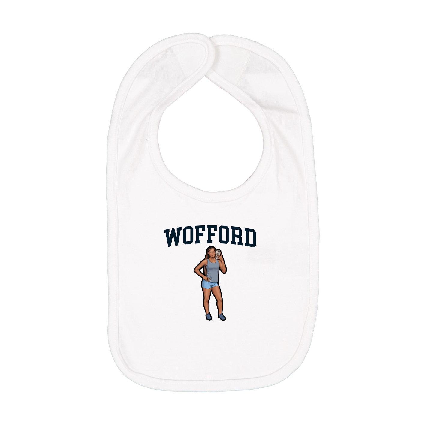 Infant Bib — Shirsey in White