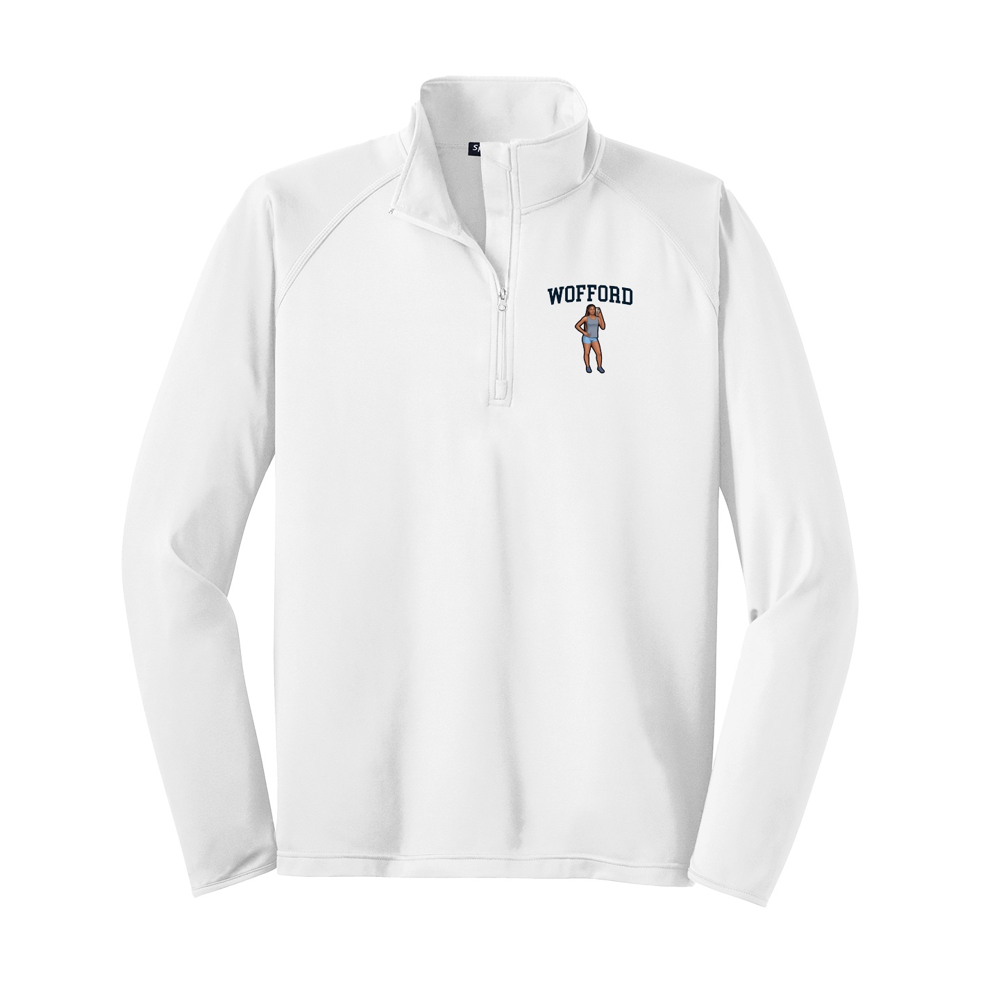 Q-Zip Pullover — Shirsey in White