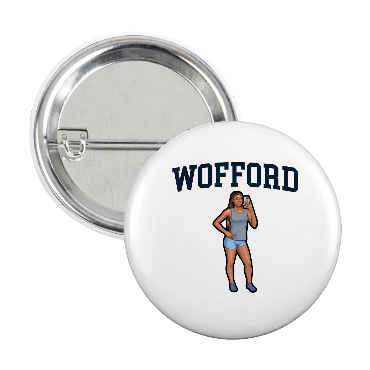 Game Day Button — Shirsey in White