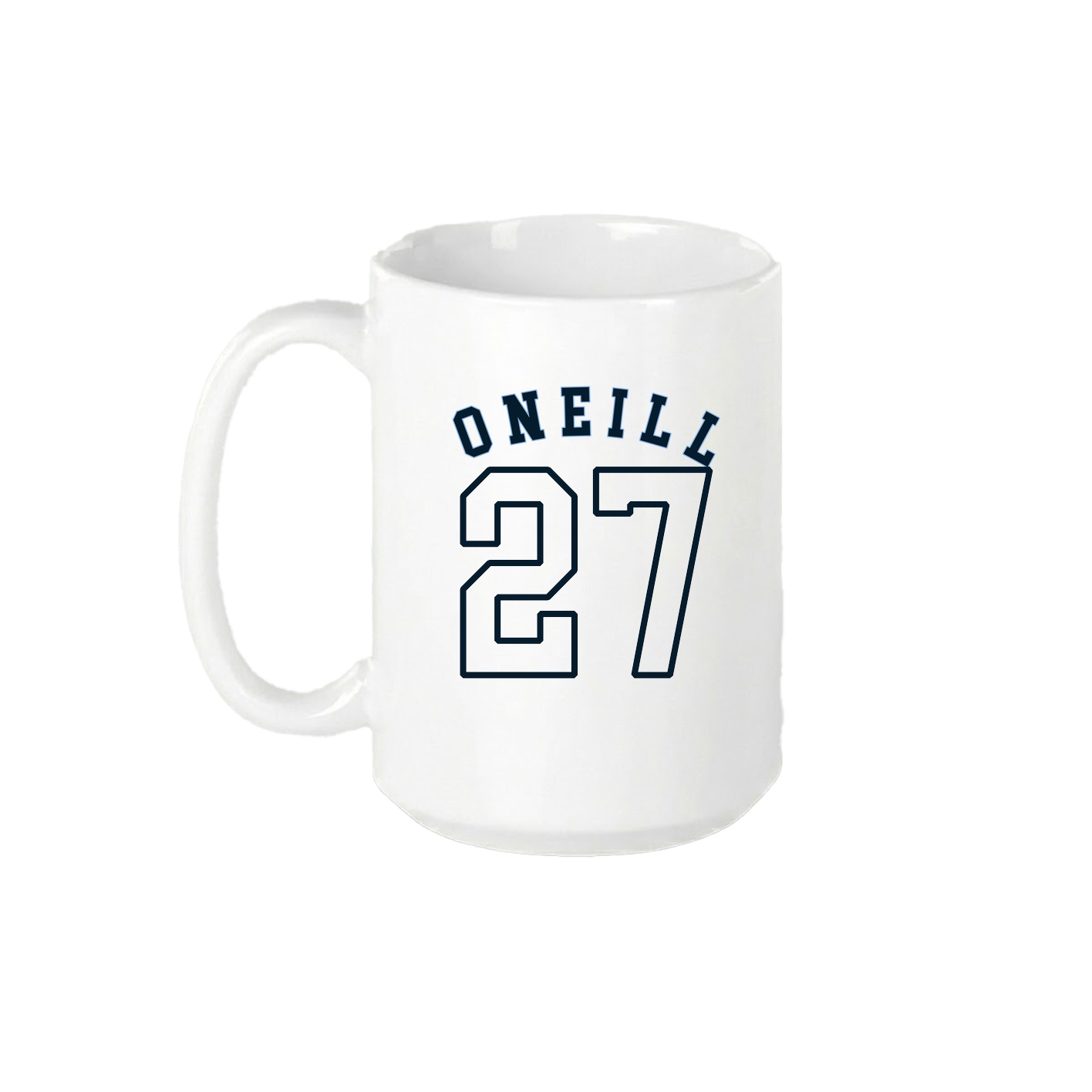 15oz Coffee Mug — Shirsey Arch in White
