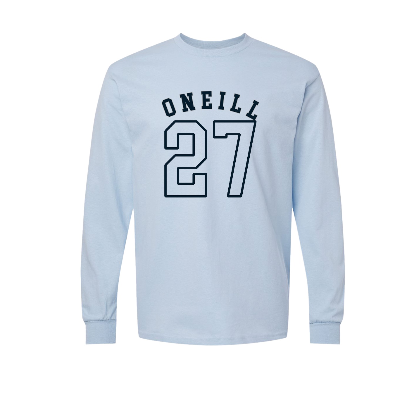 Long Sleeve Tee — Shirsey Arch in Light Blue