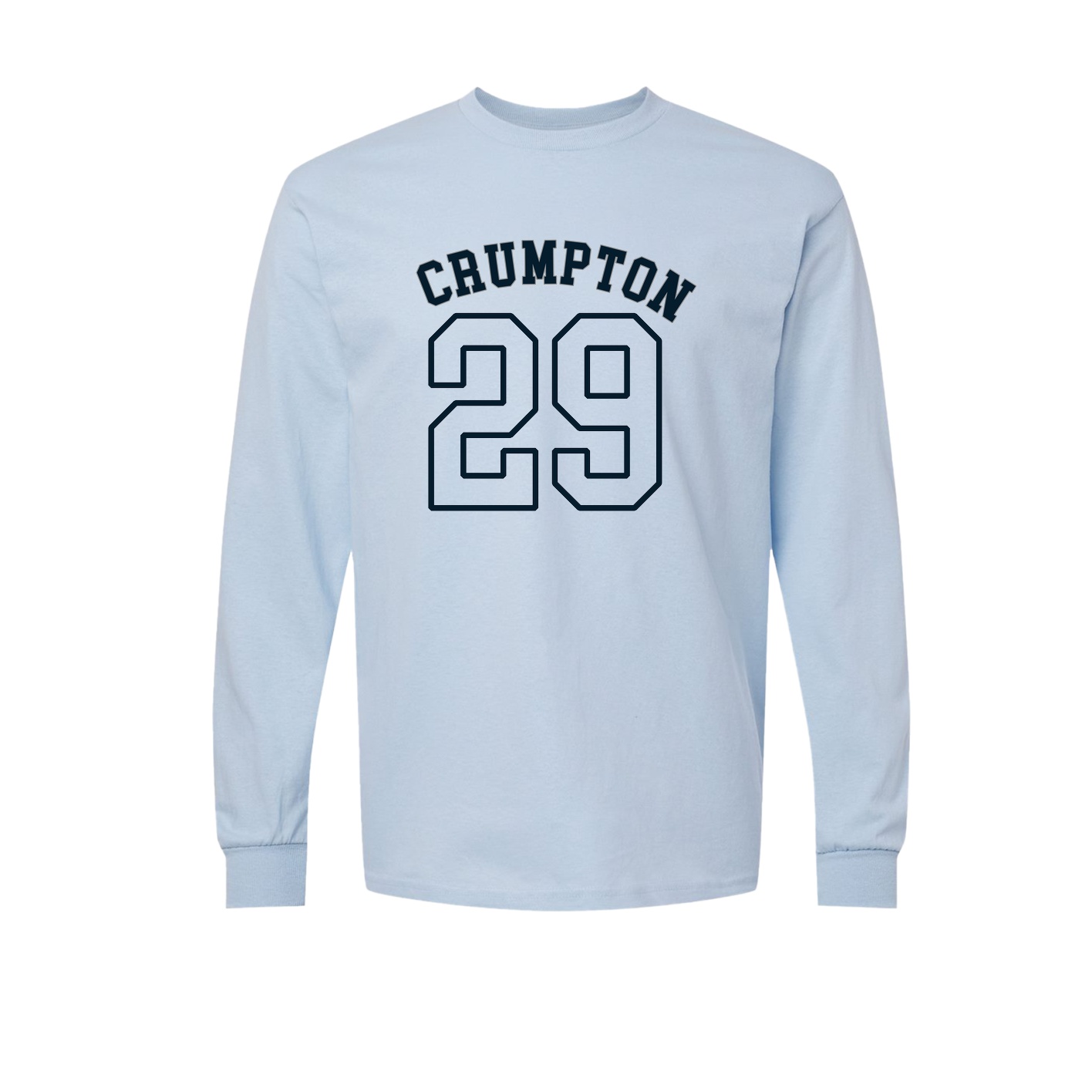Long Sleeve Tee — Shirsey Arch in Light Blue