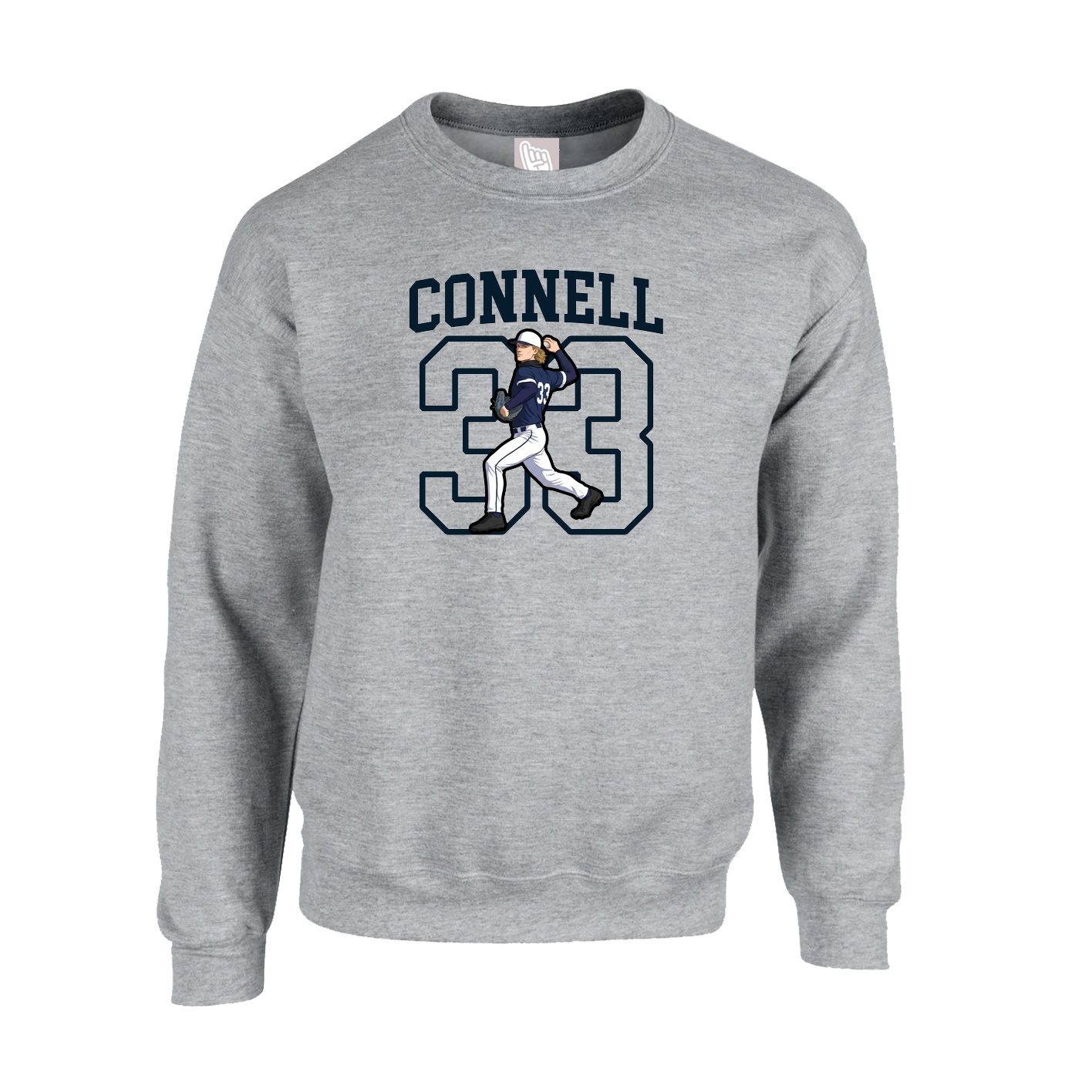 Fleece Crew — Shirsey in Grey