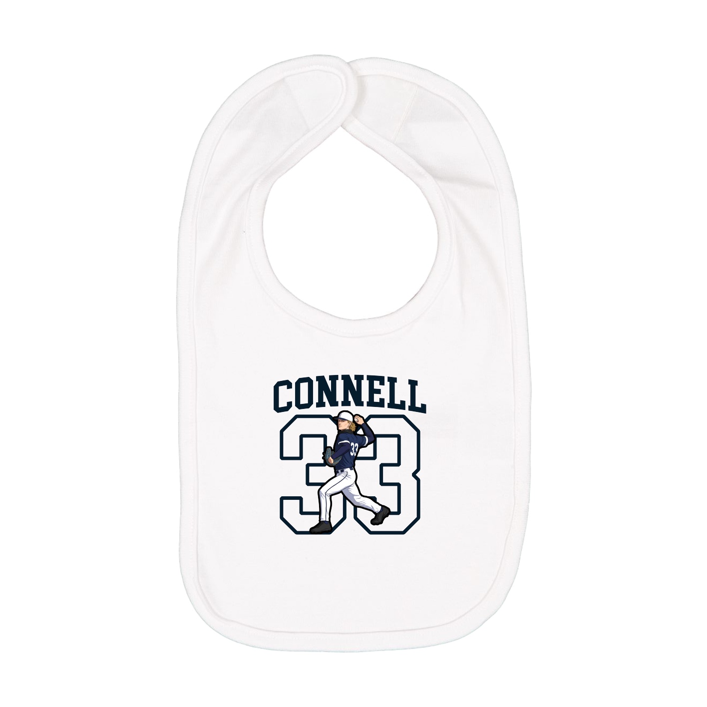 Infant Bib — Shirsey in White
